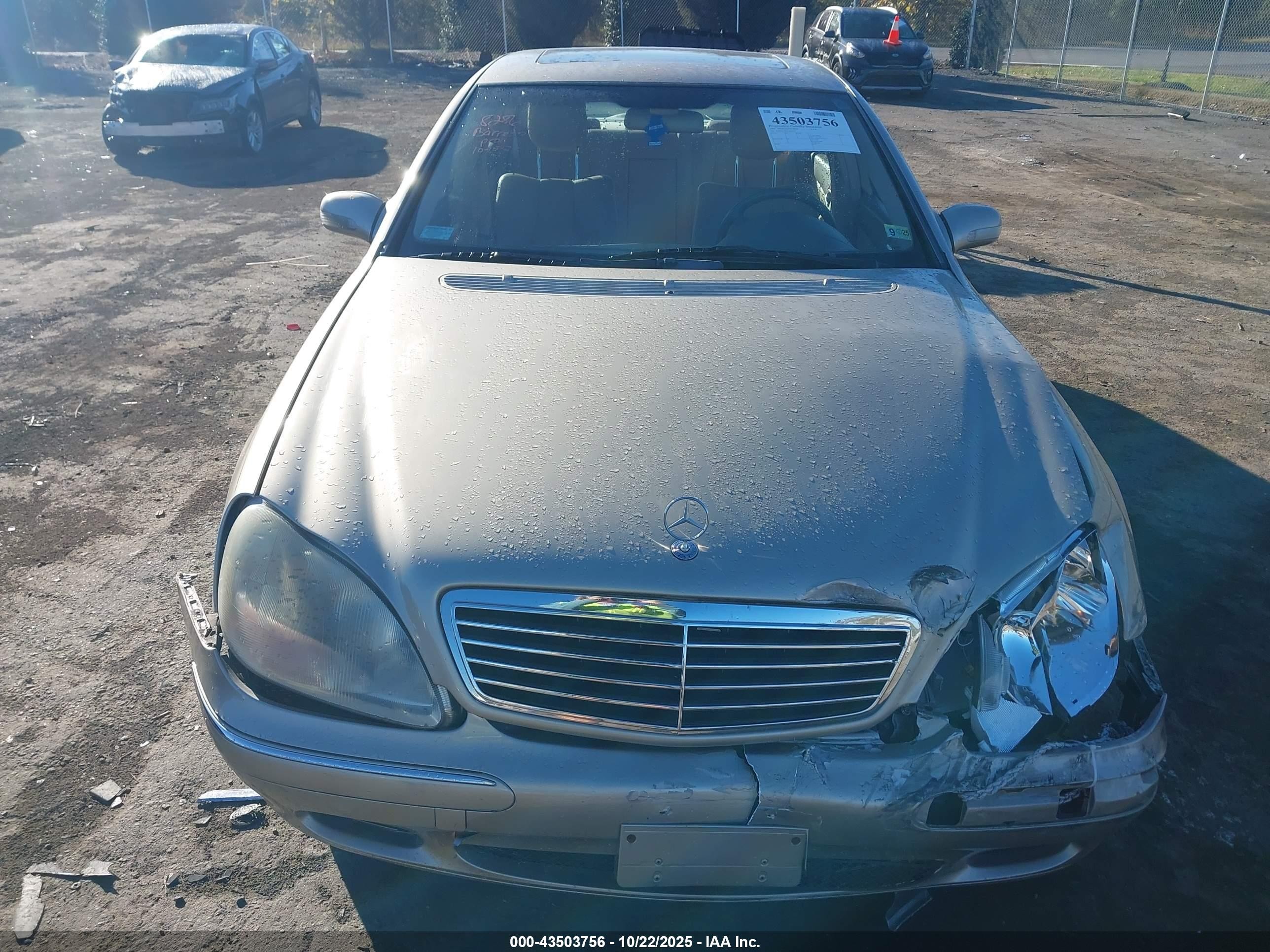2000 Mercedes-benz S 430   Cream vin: WDBNG70J1YA039137