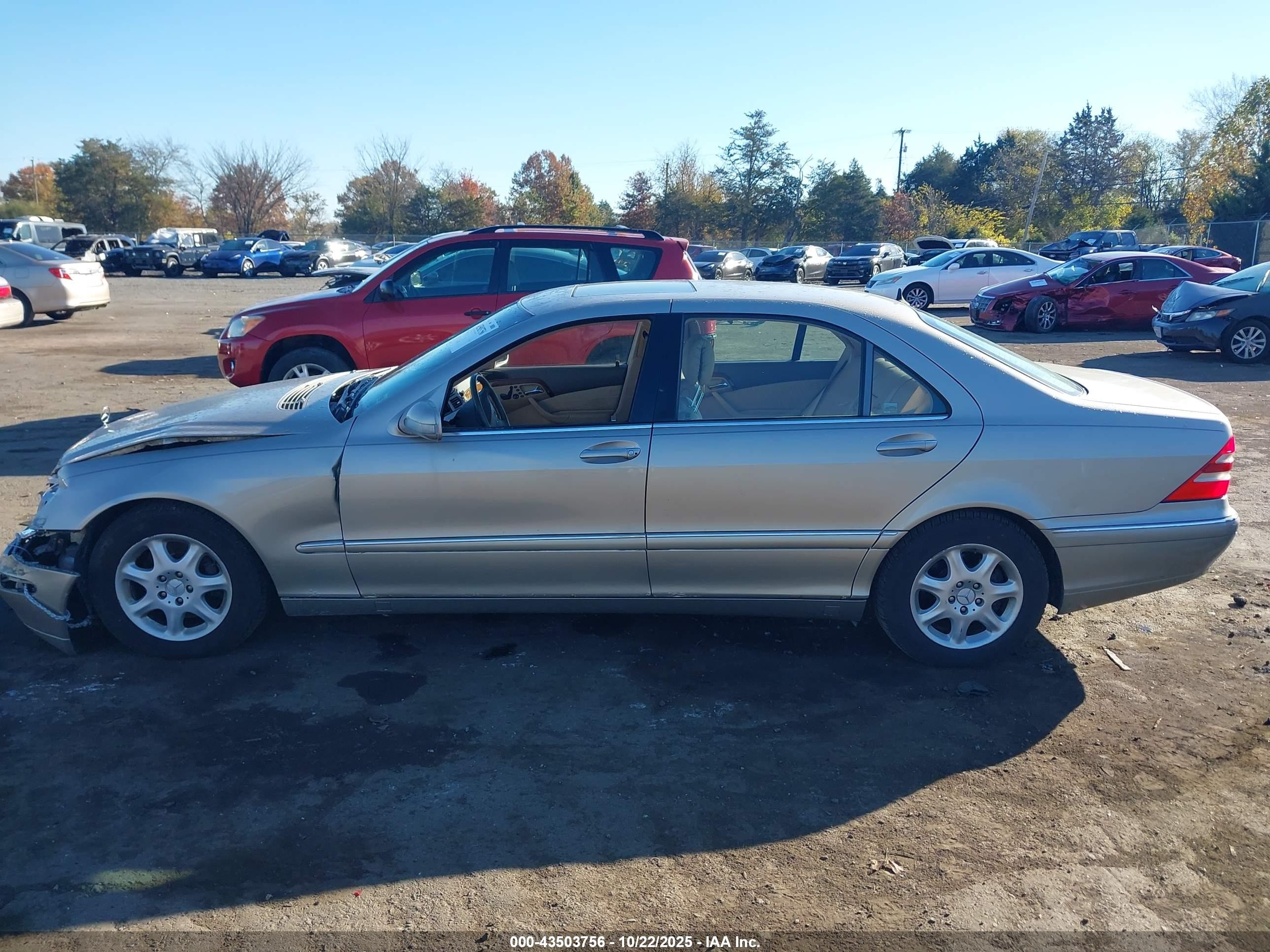 2000 Mercedes-benz S 430   Cream vin: WDBNG70J1YA039137
