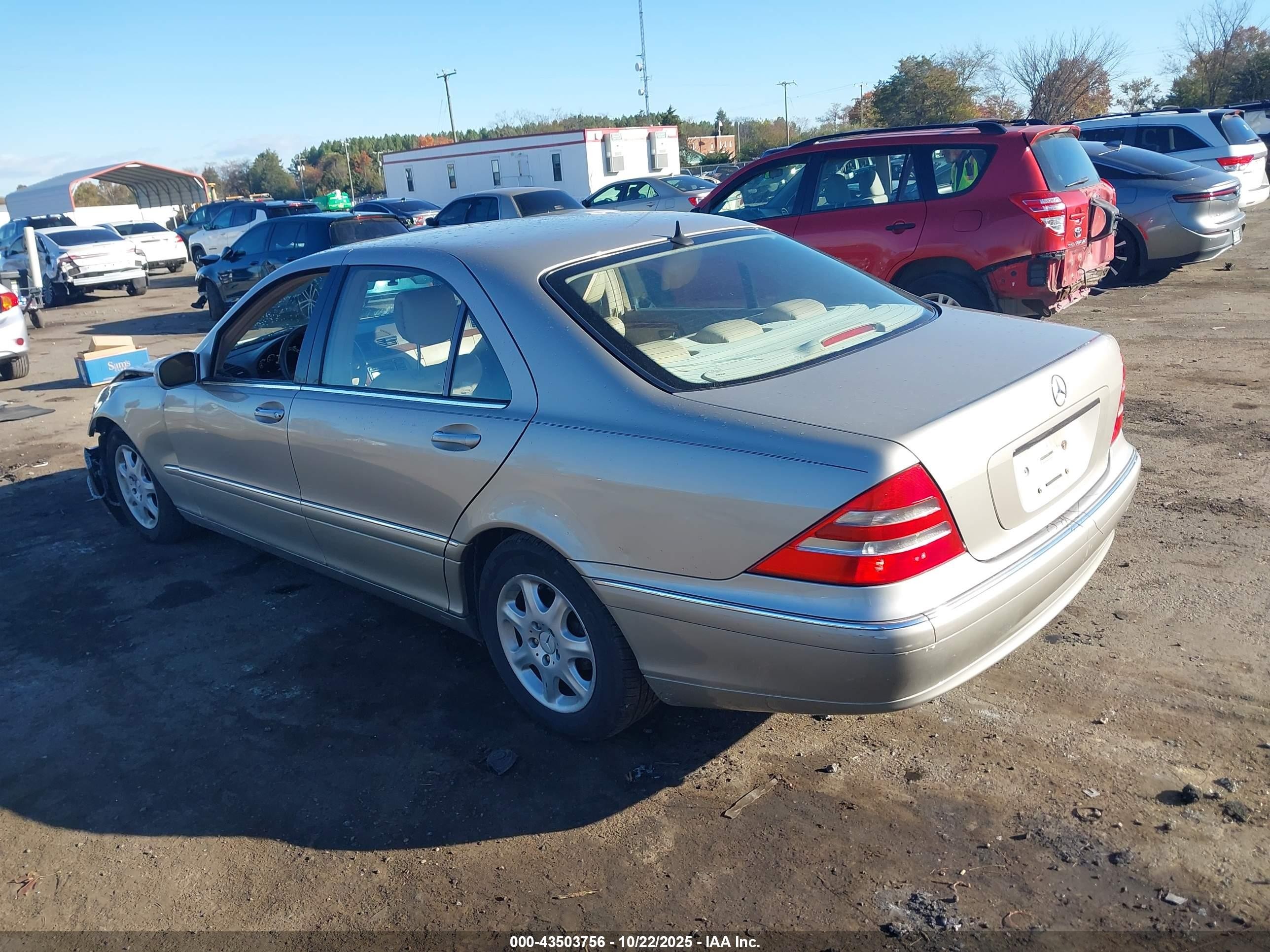 2000 Mercedes-benz S 430   Cream vin: WDBNG70J1YA039137