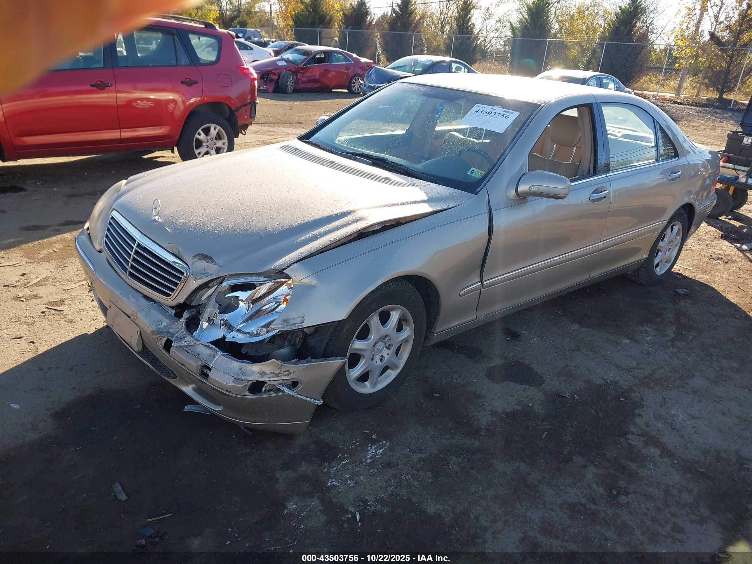 2000 Mercedes-benz S 430   Cream vin: WDBNG70J1YA039137