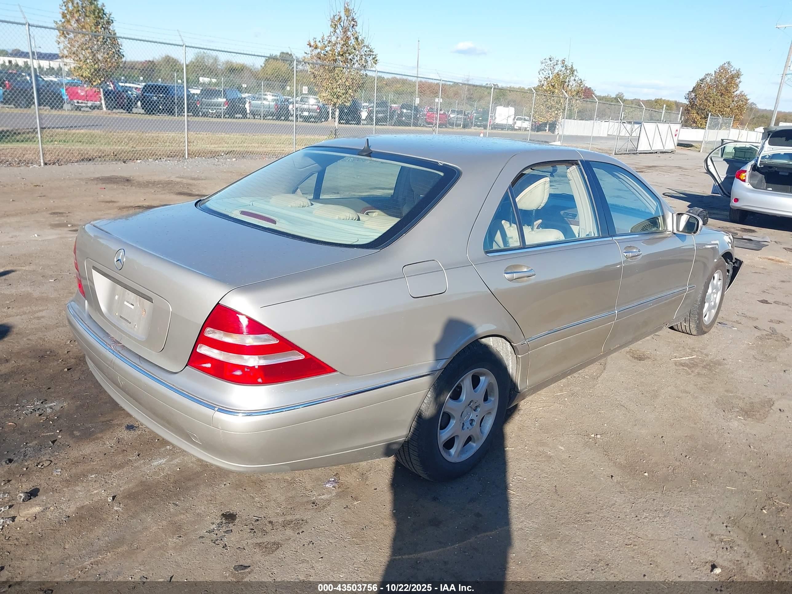 2000 Mercedes-benz S 430   Cream vin: WDBNG70J1YA039137