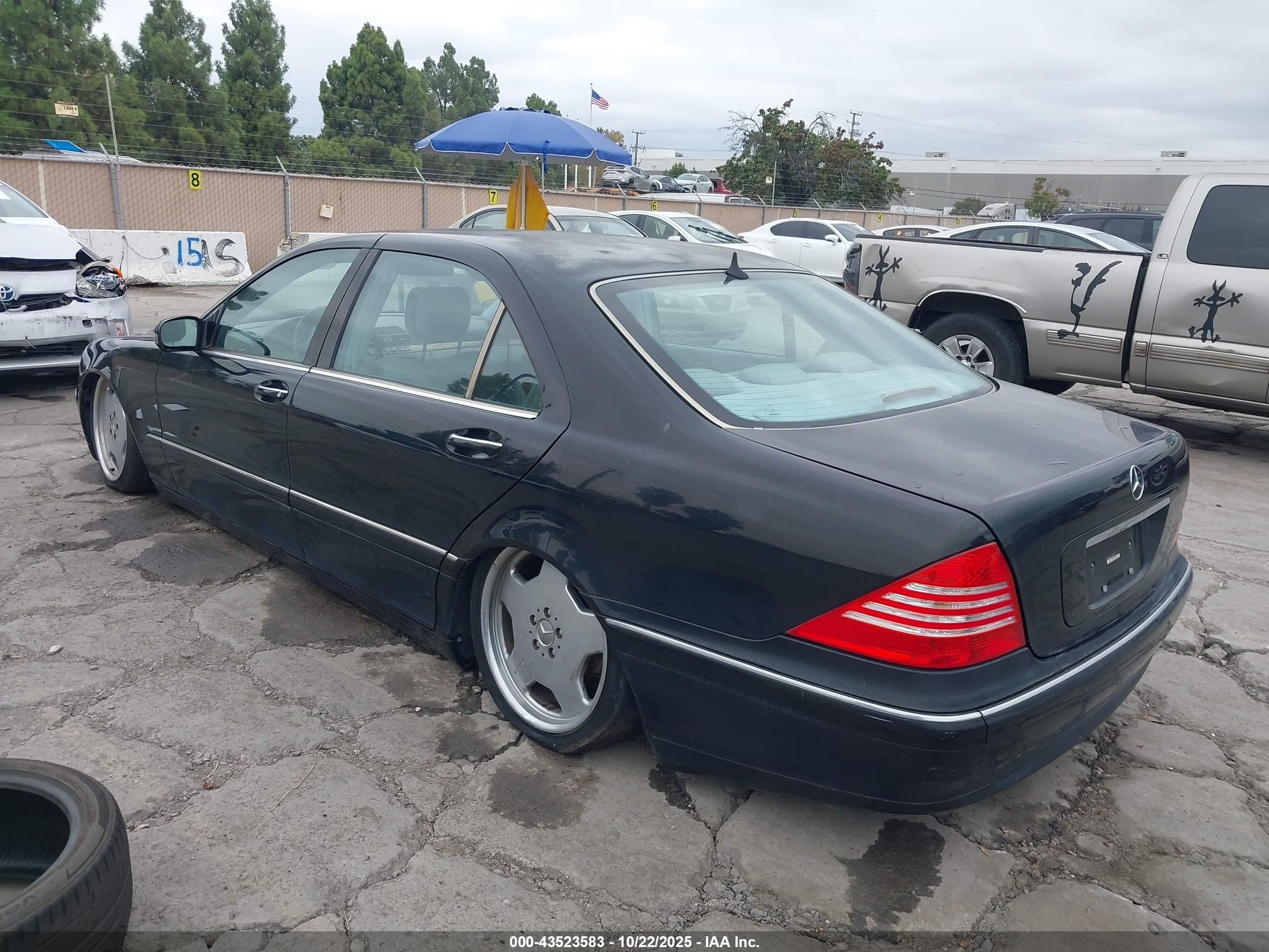 2000 Mercedes-benz S 430   Black vin: WDBNG70J1YA091528