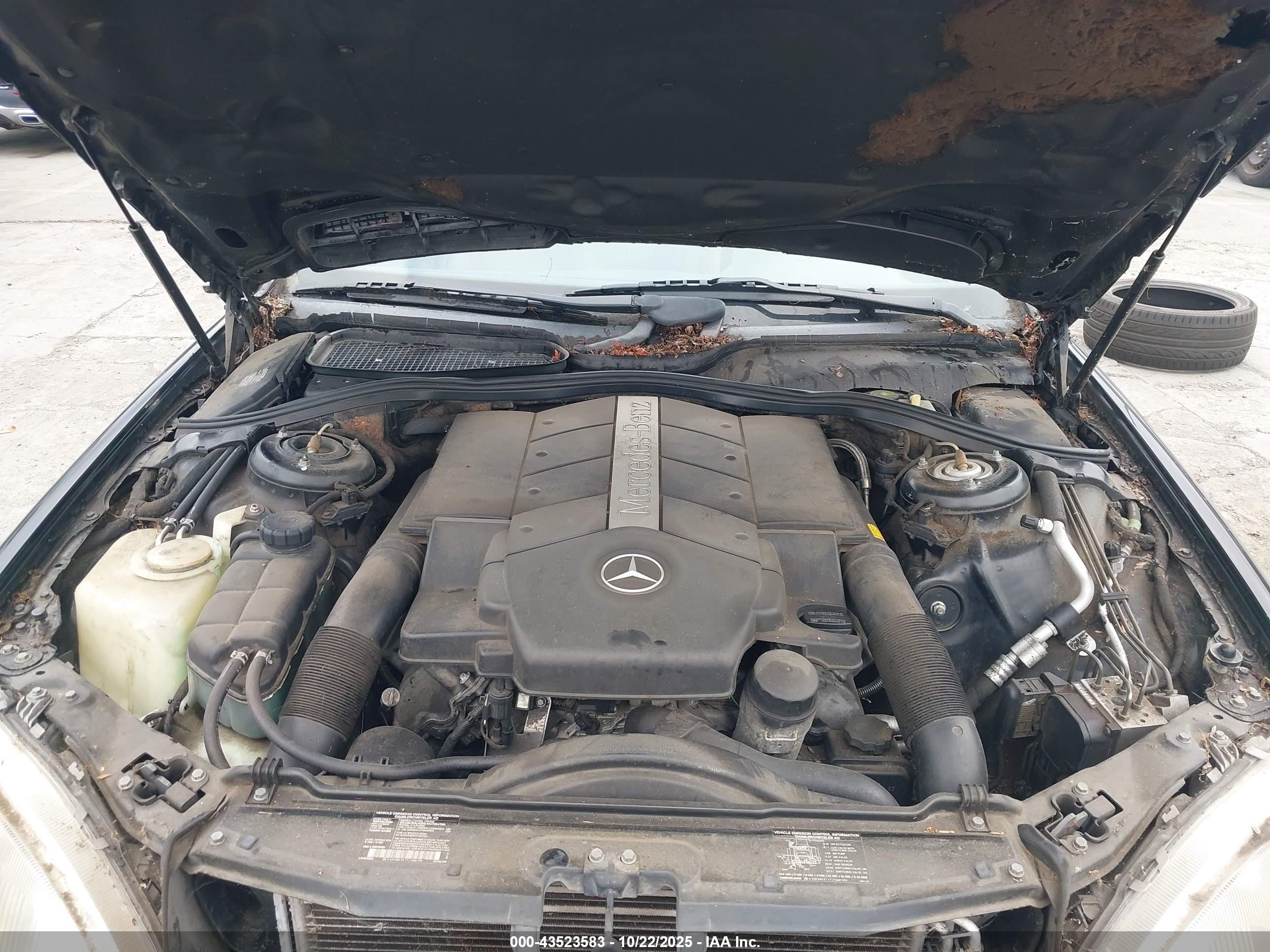 2000 Mercedes-benz S 430   Black vin: WDBNG70J1YA091528