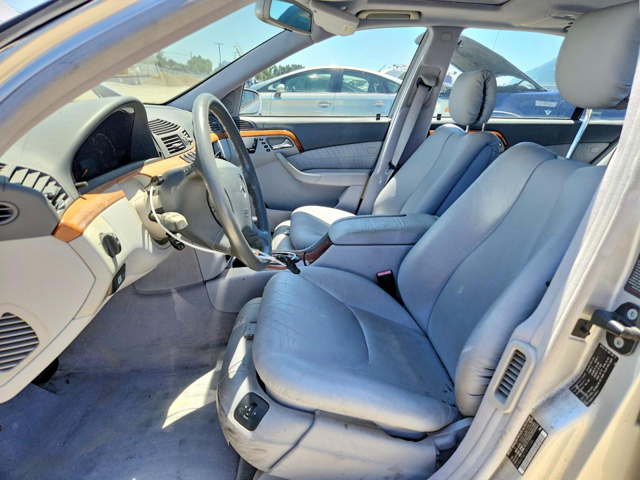 2001 Mercedes-benz S 430 Silver vin: WDBNG70J21A171135