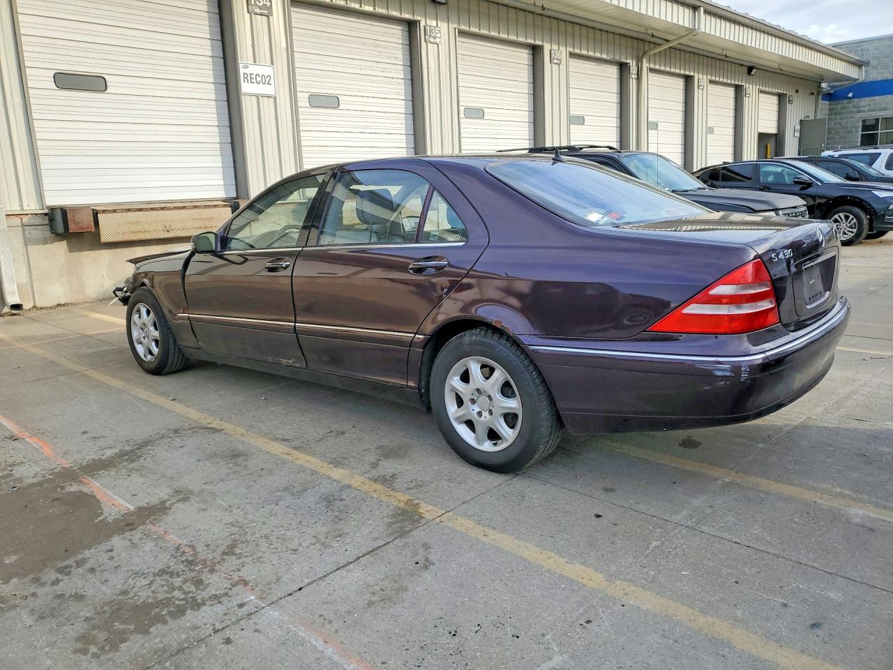 2002 Mercedes-benz S 430 Purple vin: WDBNG70J22A288781