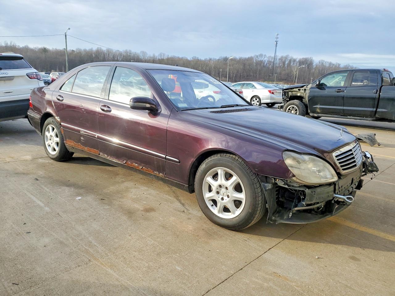 2002 Mercedes-benz S 430 Purple vin: WDBNG70J22A288781