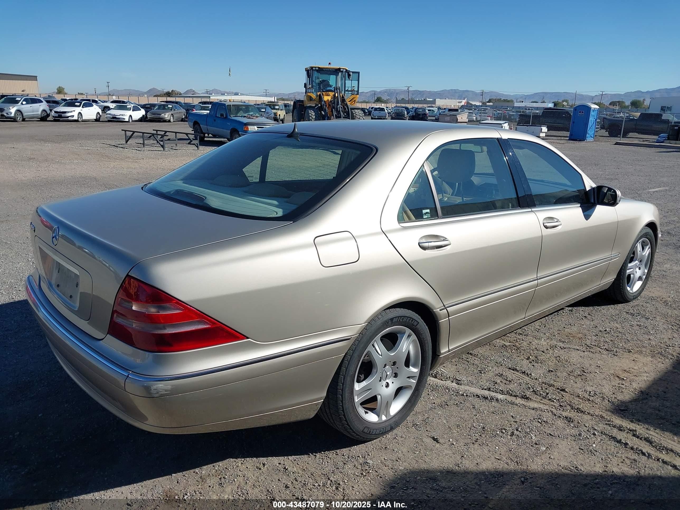2000 Mercedes-benz S 430   Gold vin: WDBNG70J2YA012450