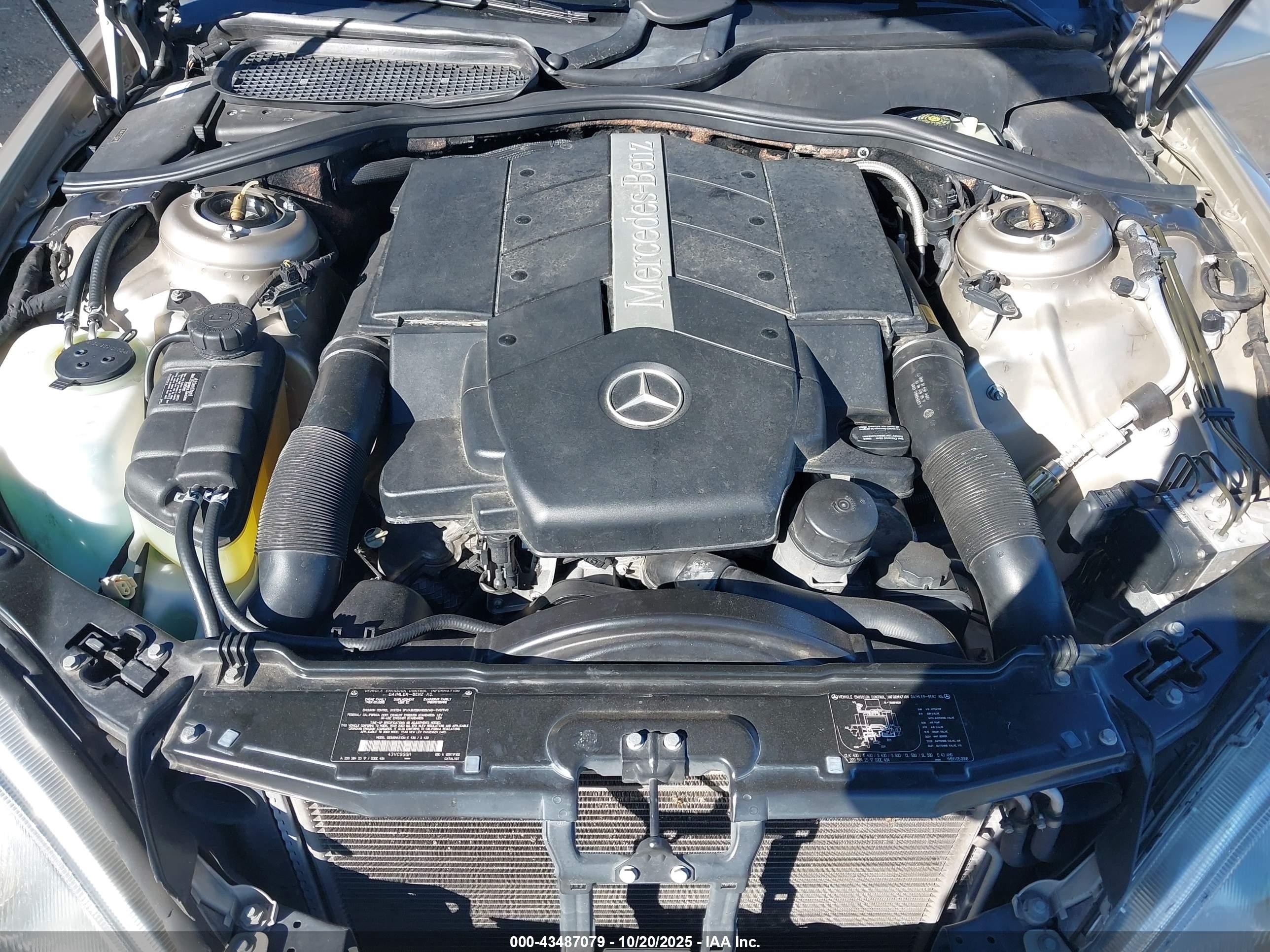 2000 Mercedes-benz S 430   Gold vin: WDBNG70J2YA012450