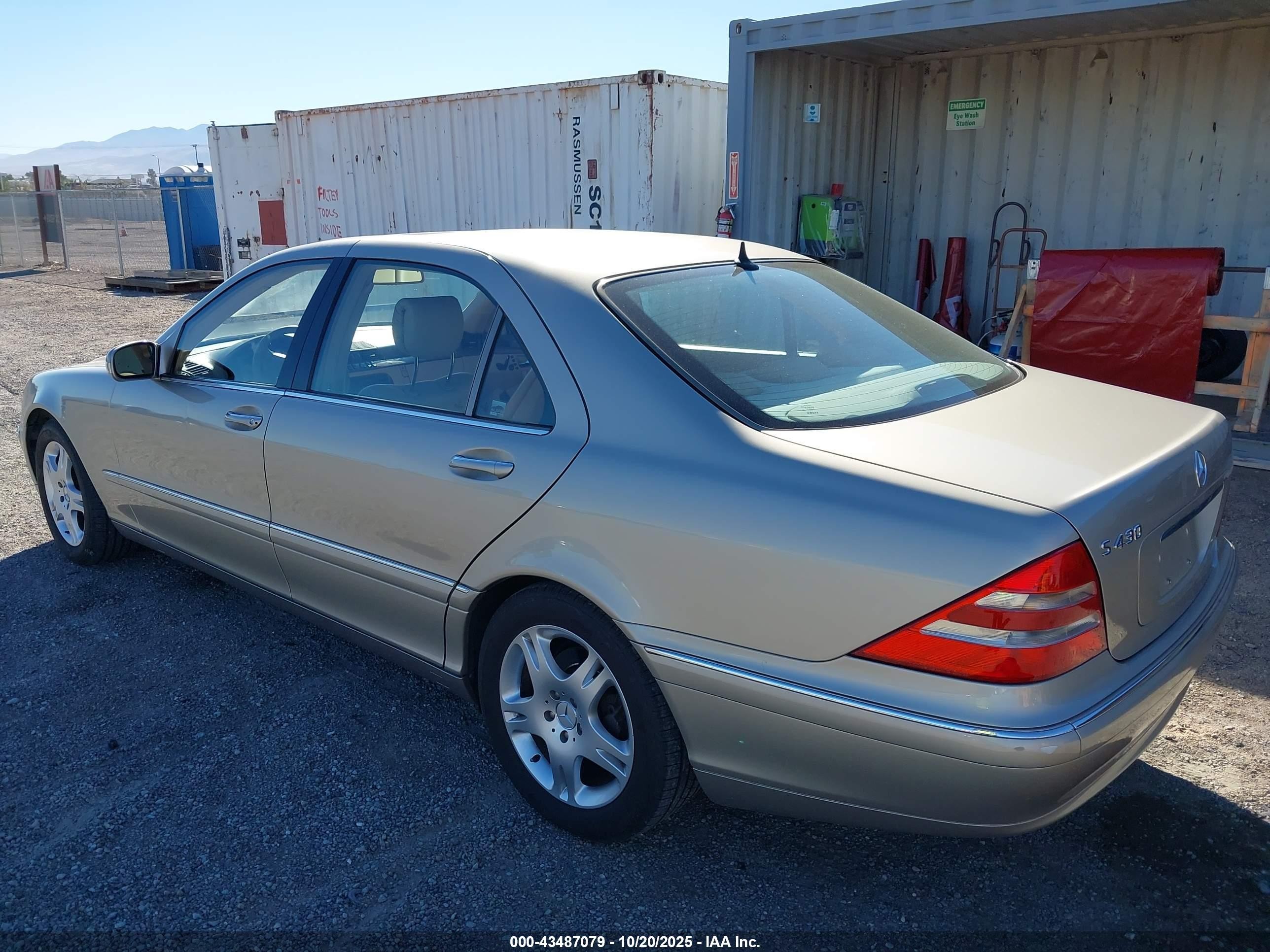 2000 Mercedes-benz S 430   Gold vin: WDBNG70J2YA012450
