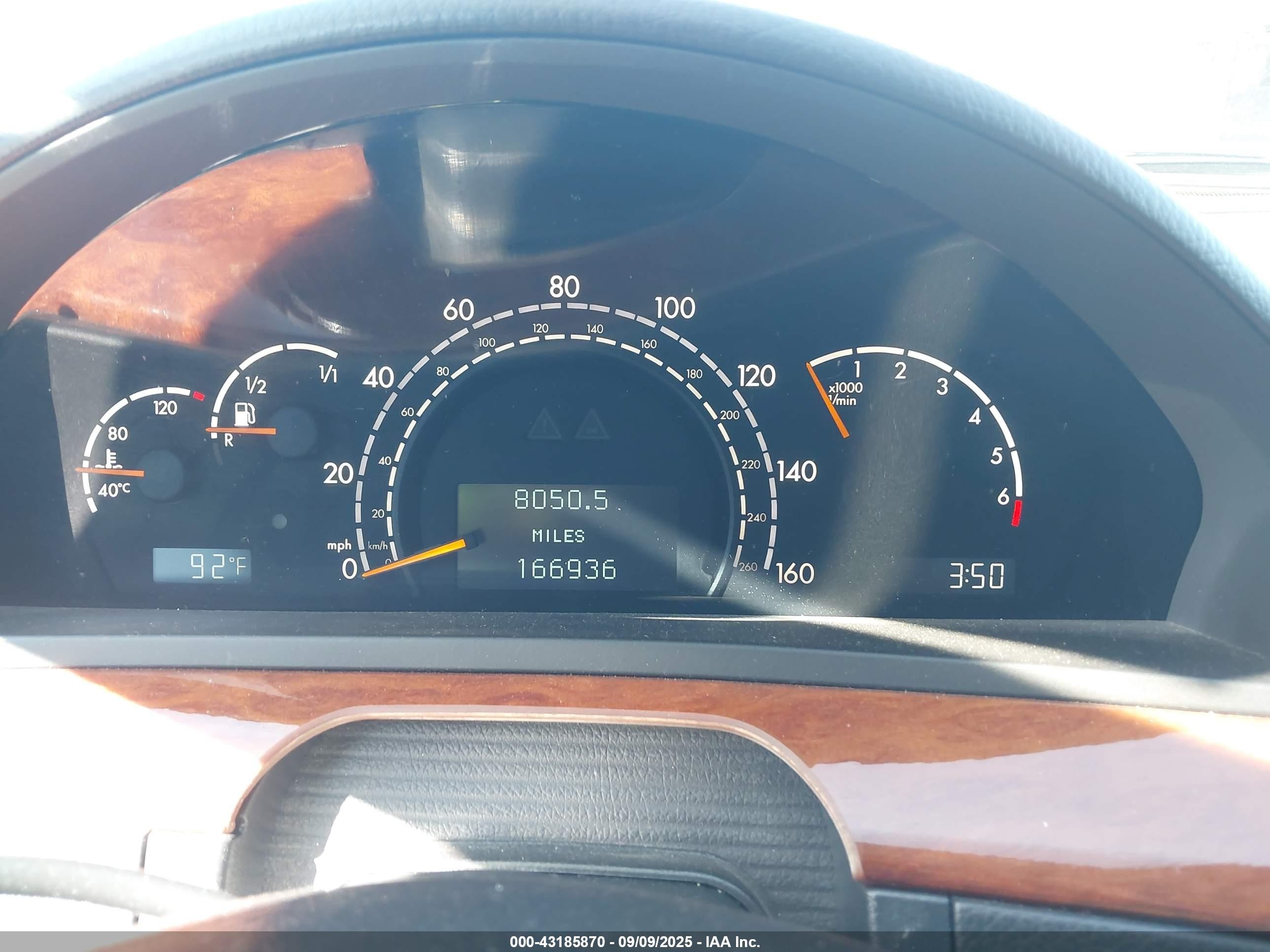 2000 Mercedes-benz S 430   Black vin: WDBNG70J2YA089576
