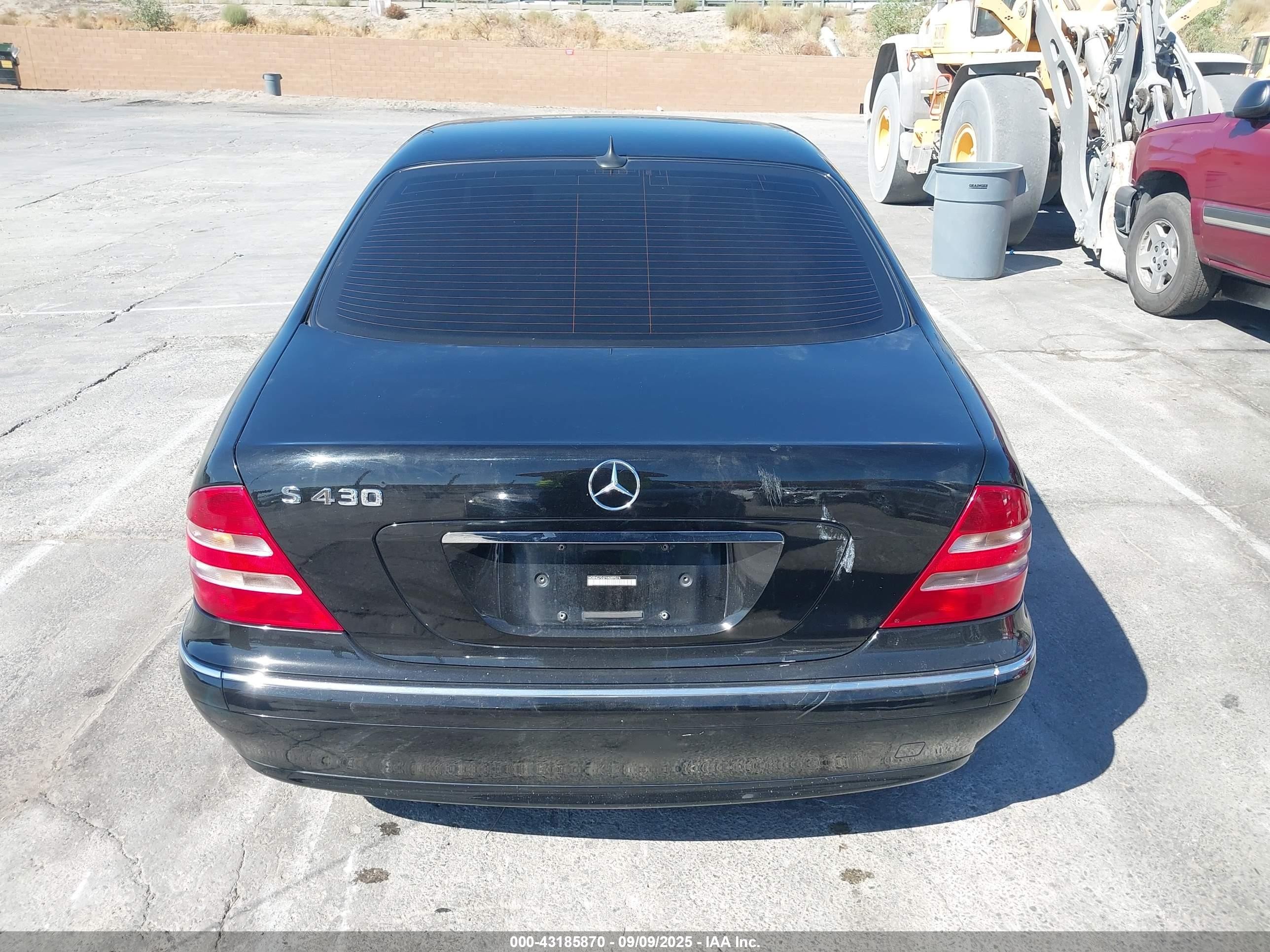 2000 Mercedes-benz S 430   Black vin: WDBNG70J2YA089576