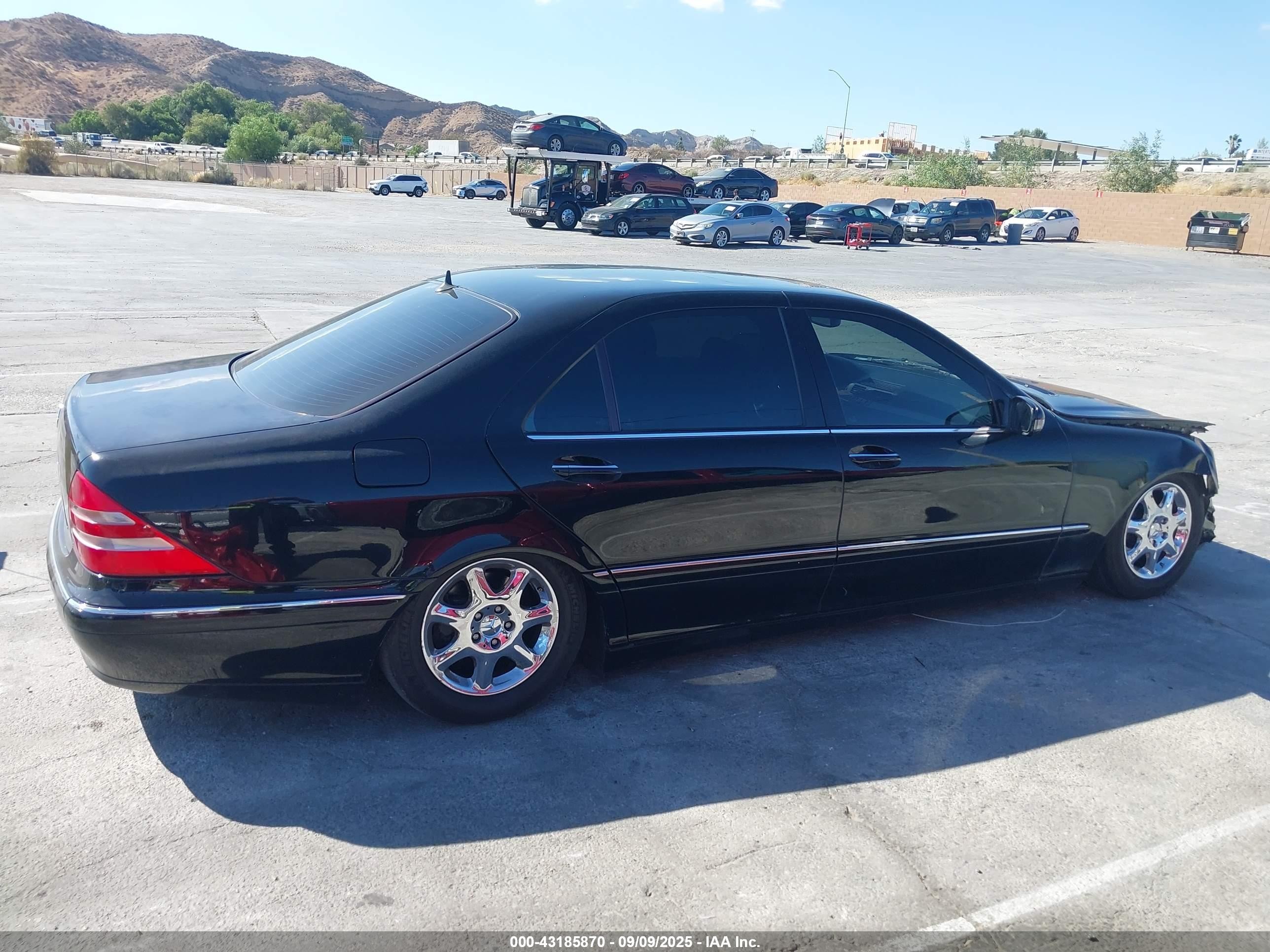 2000 Mercedes-benz S 430   Black vin: WDBNG70J2YA089576