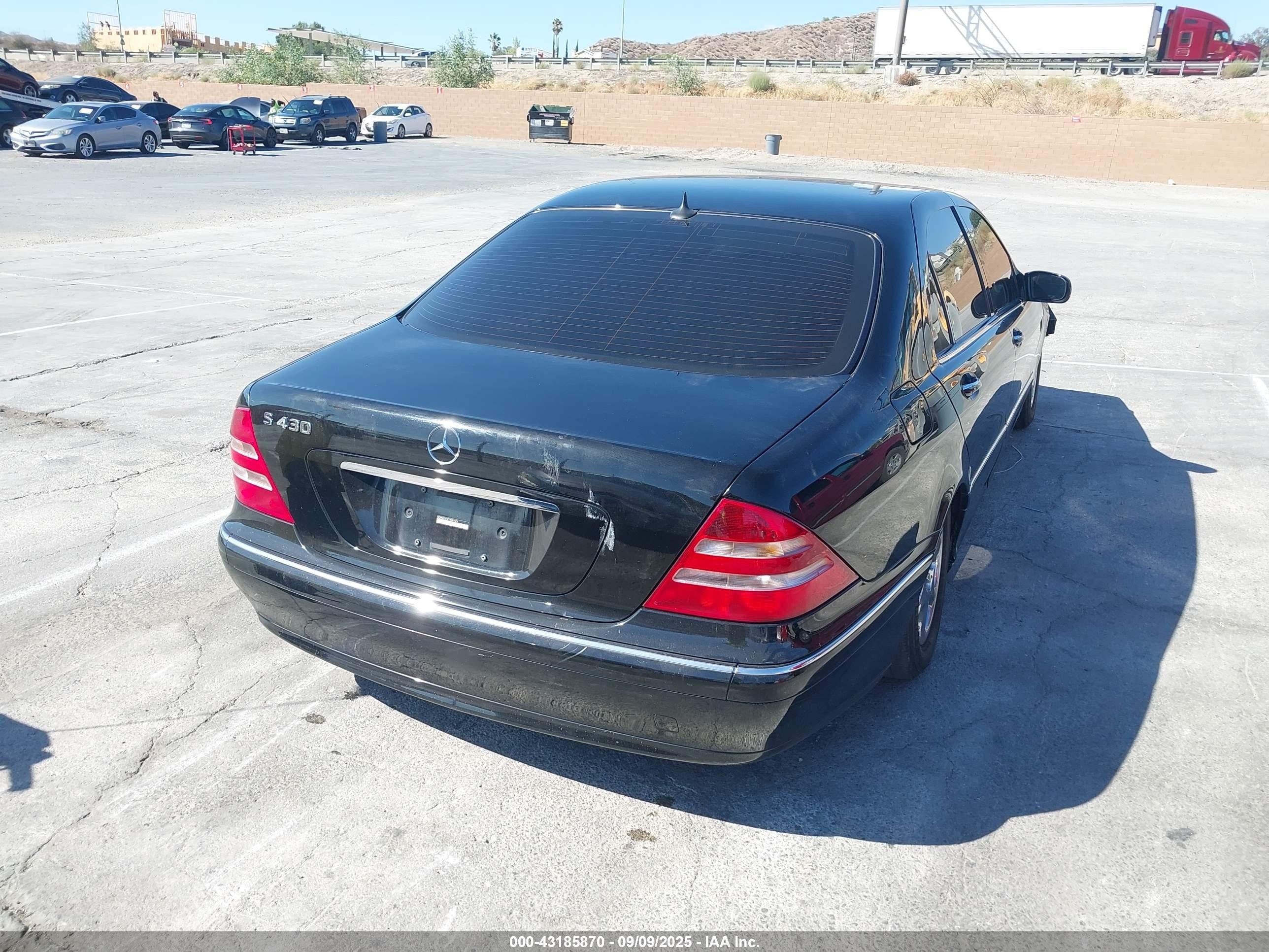2000 Mercedes-benz S 430   Black vin: WDBNG70J2YA089576