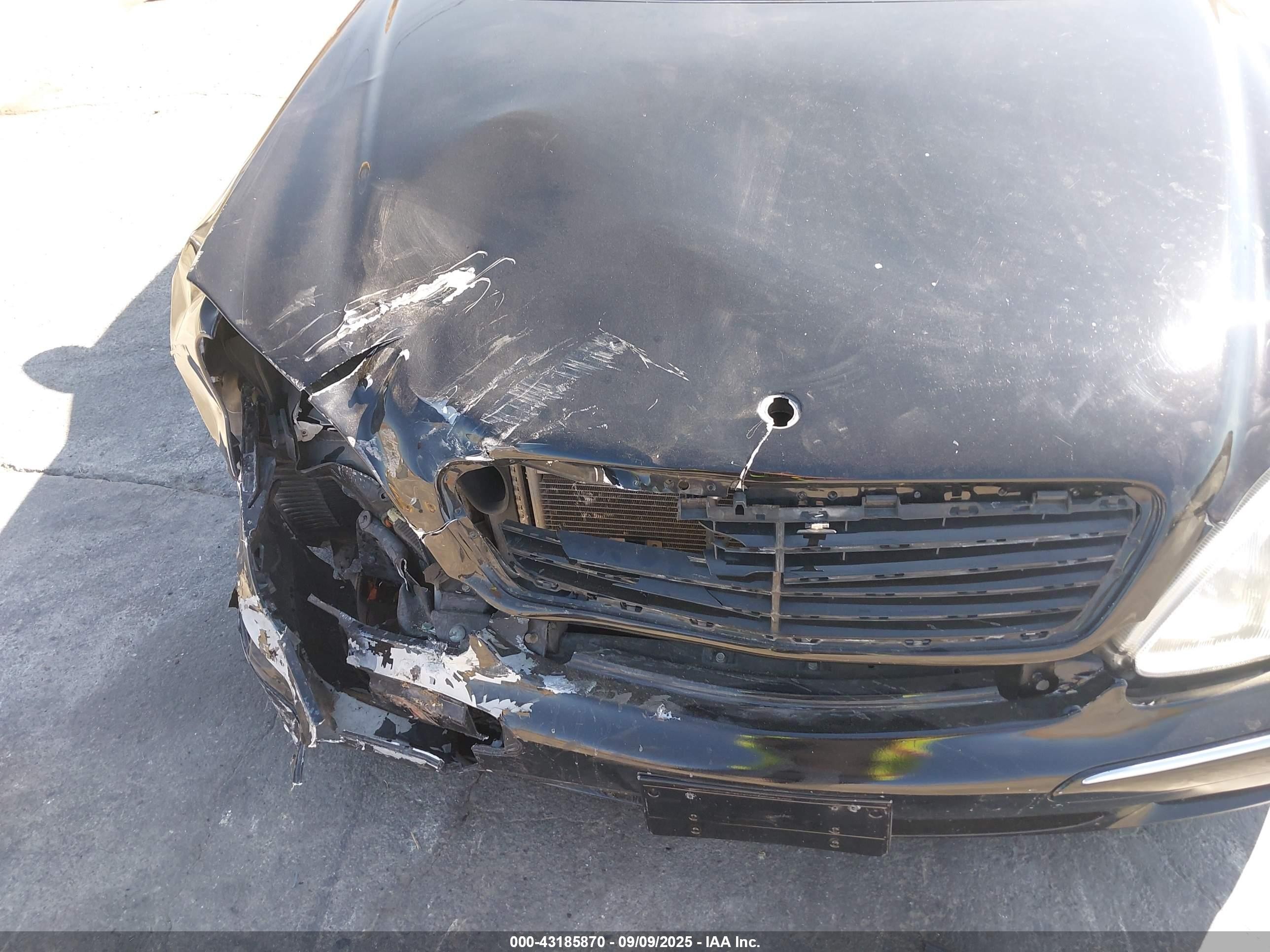 2000 Mercedes-benz S 430   Black vin: WDBNG70J2YA089576