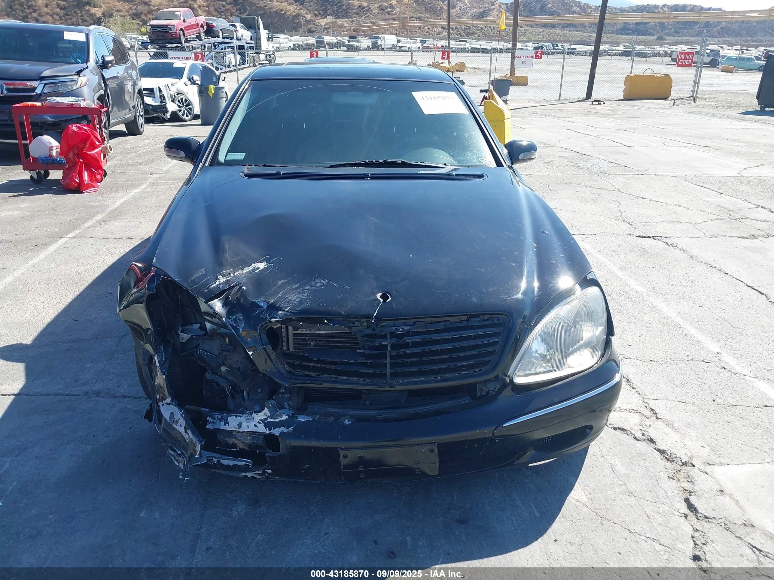 2000 Mercedes-benz S 430   Black vin: WDBNG70J2YA089576