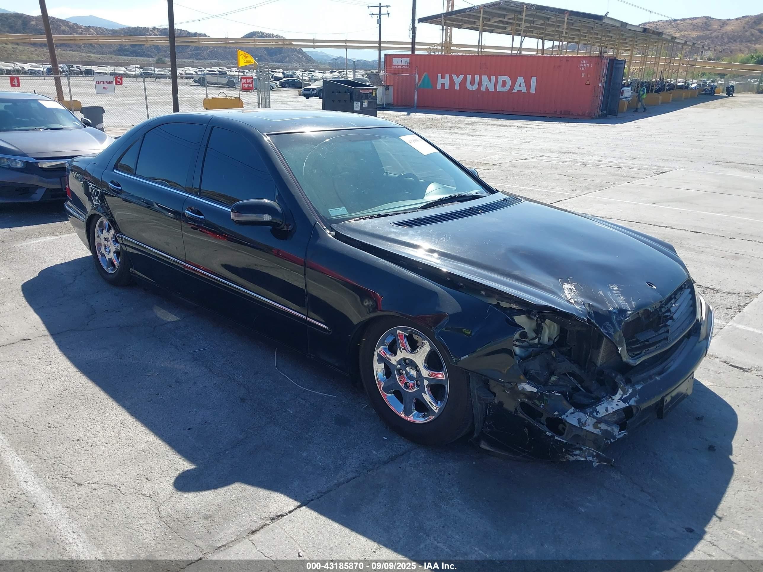 2000 Mercedes-benz S 430   Black vin: WDBNG70J2YA089576