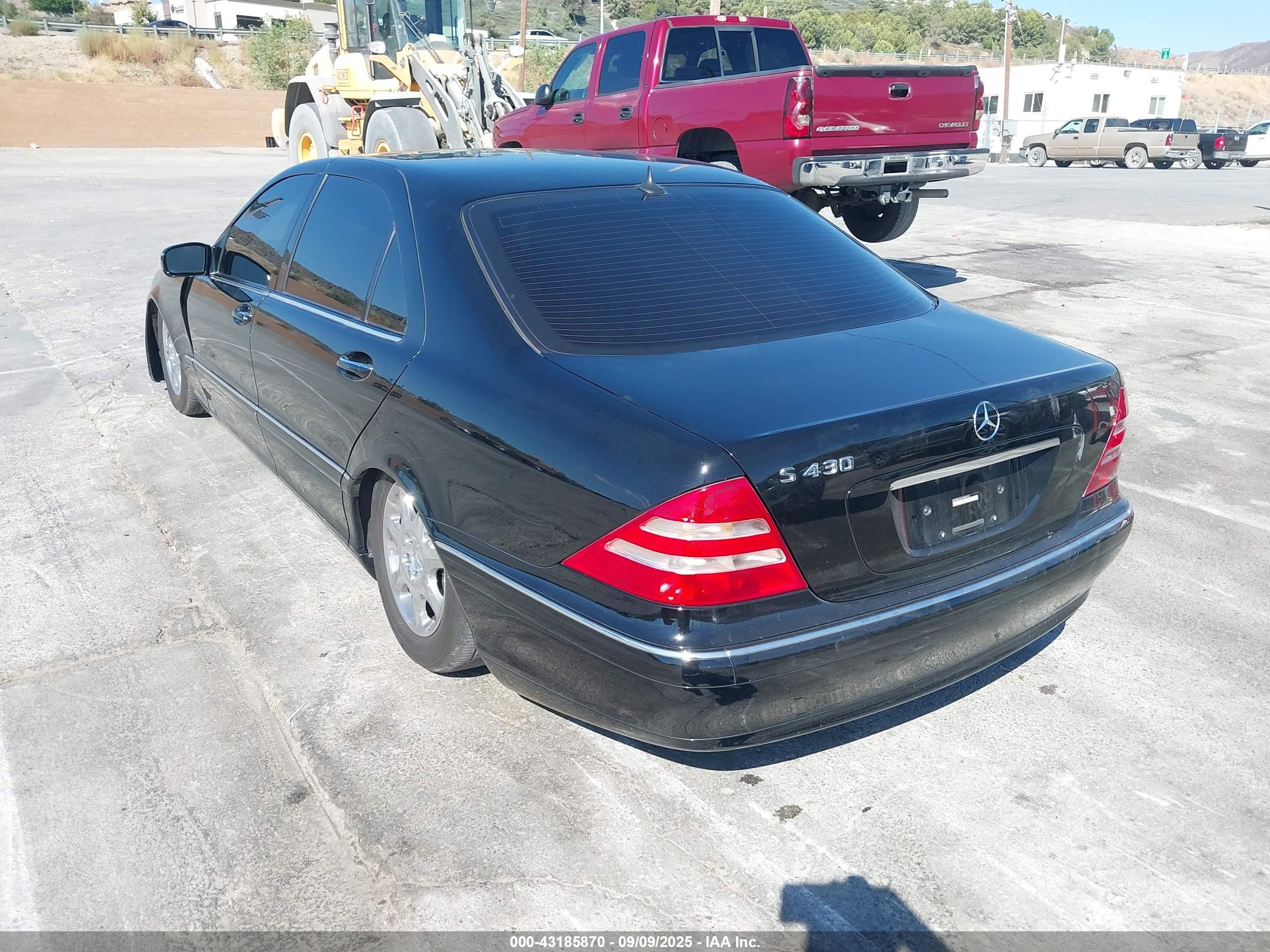 2000 Mercedes-benz S 430   Black vin: WDBNG70J2YA089576