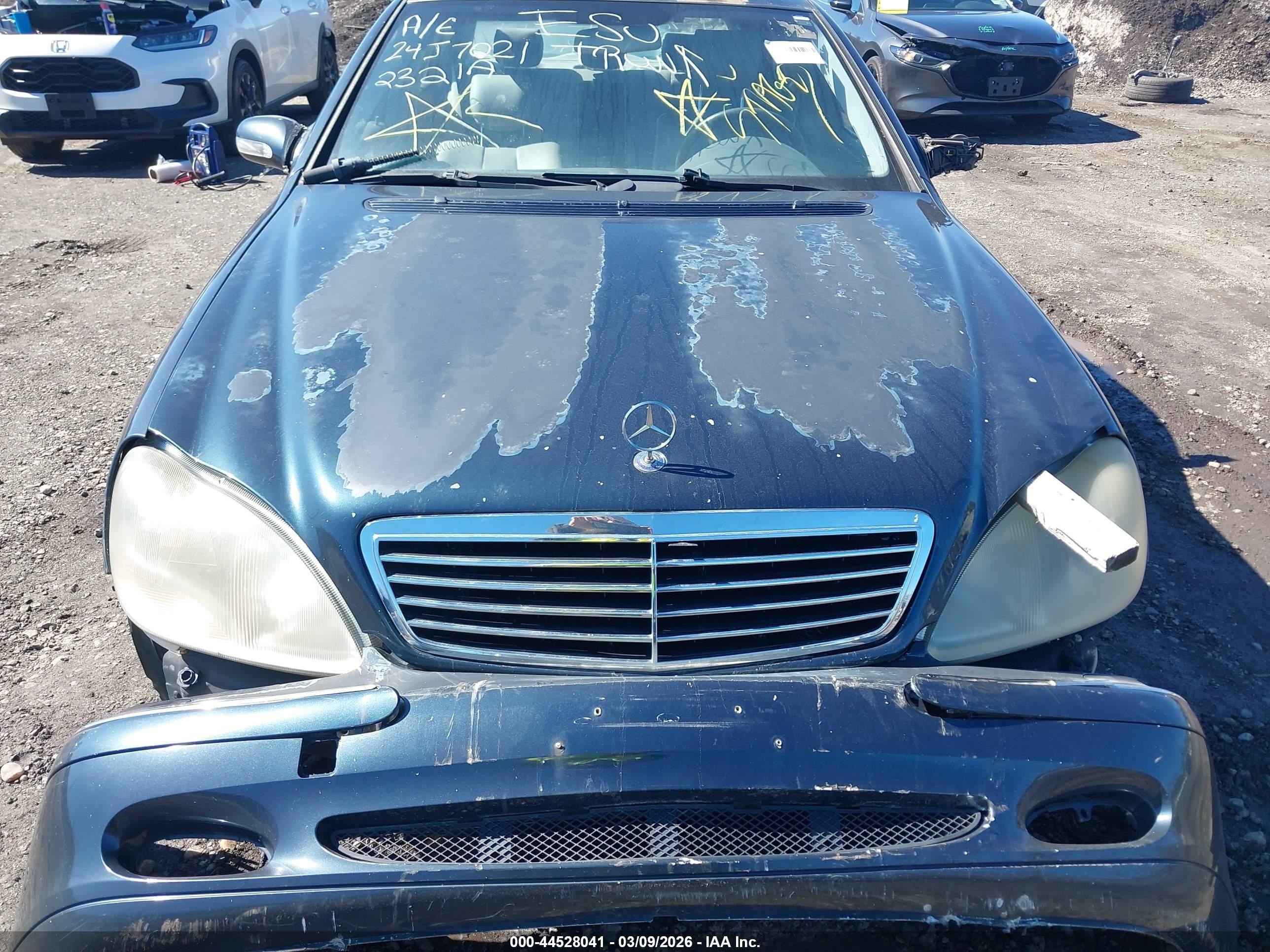 2000 Mercedes-benz S 430   Черный vin: WDBNG70J2YA119188