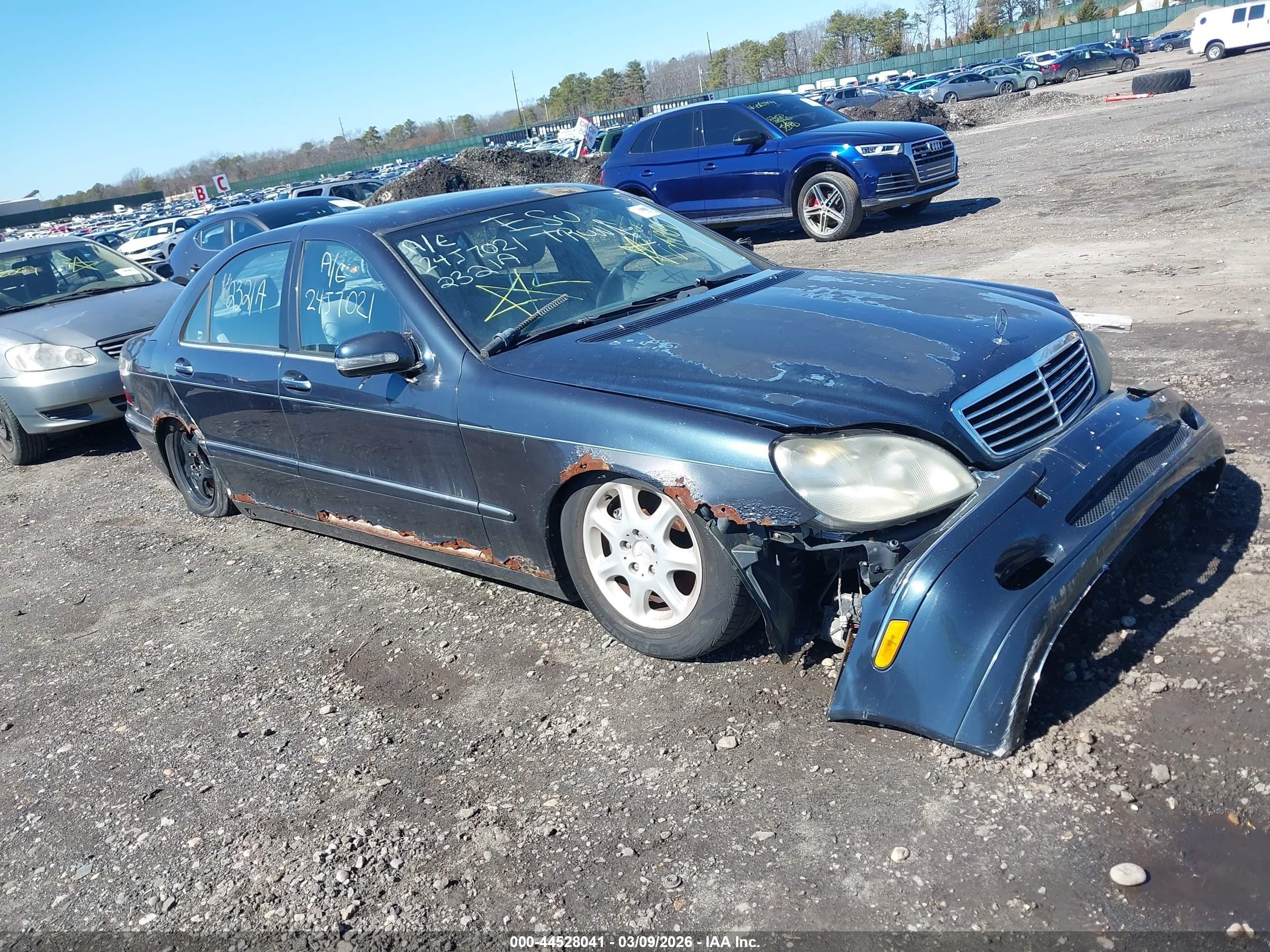 2000 Mercedes-benz S 430   Черный vin: WDBNG70J2YA119188