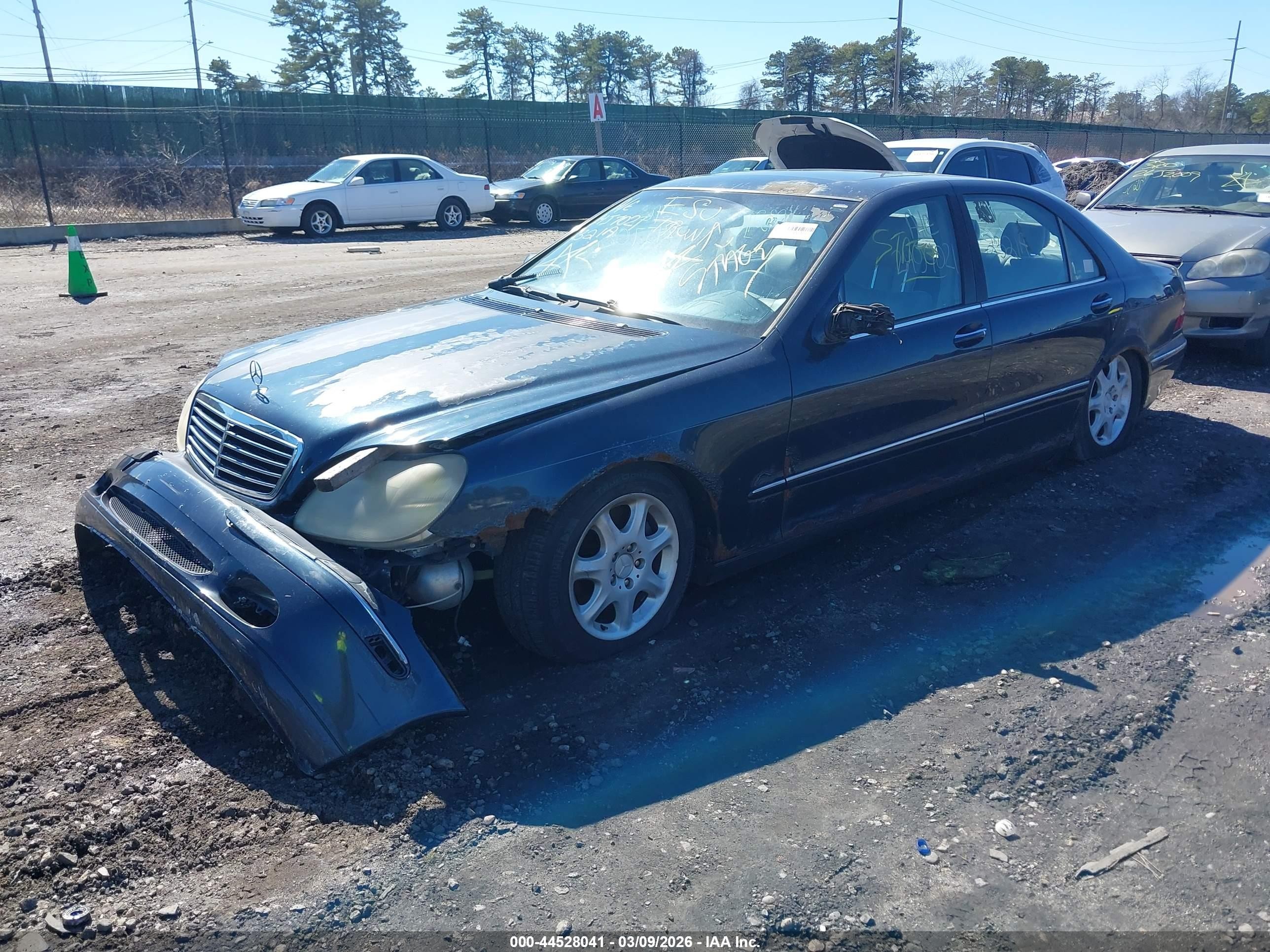 2000 Mercedes-benz S 430   Черный vin: WDBNG70J2YA119188