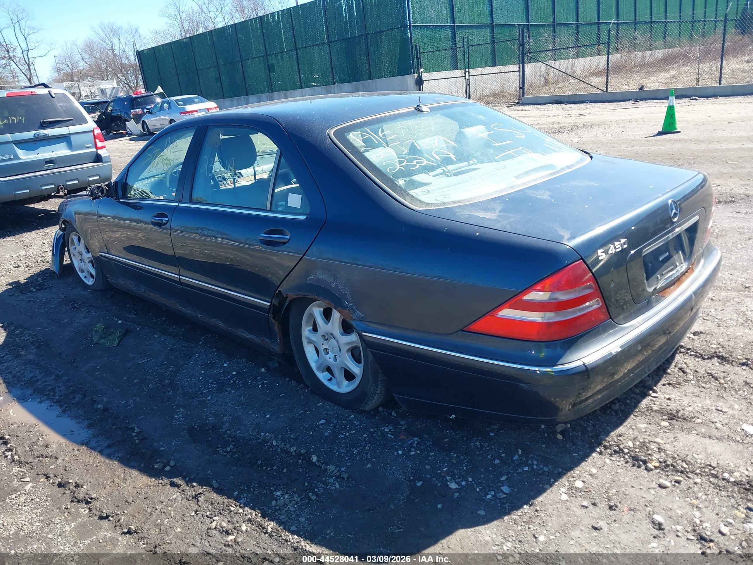 2000 Mercedes-benz S 430   Черный vin: WDBNG70J2YA119188