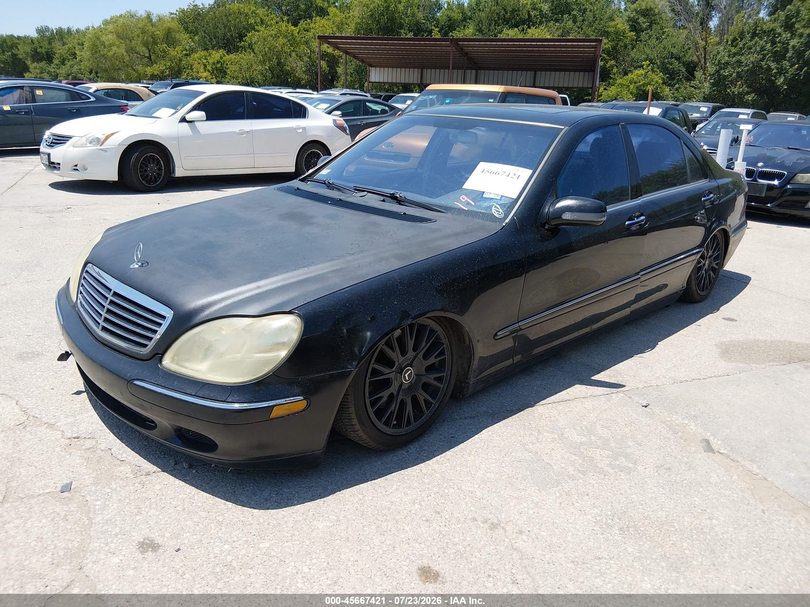 2001 Mercedes-benz S 430   Black vin: WDBNG70J31A155168