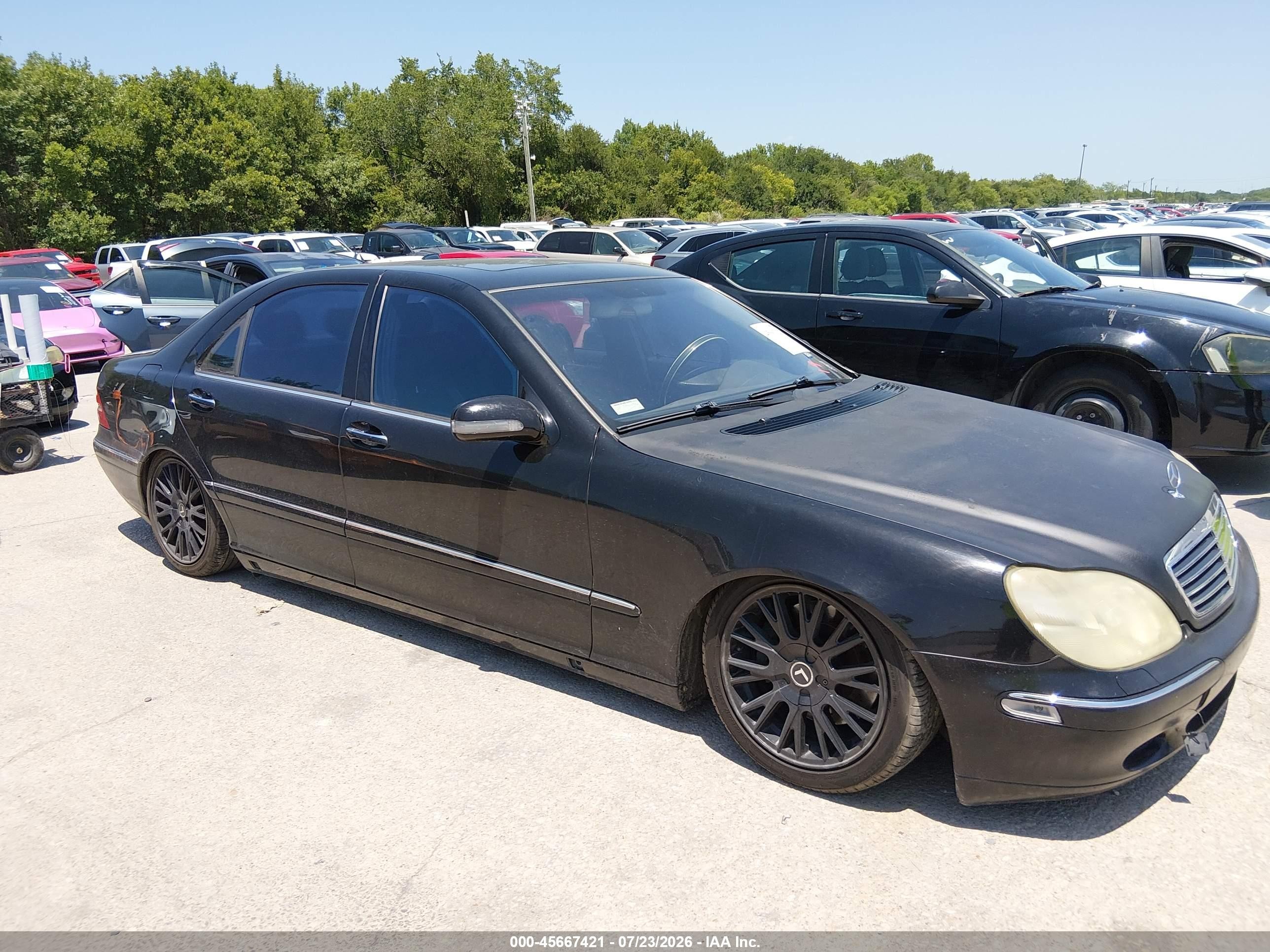 2001 Mercedes-benz S 430   Black vin: WDBNG70J31A155168