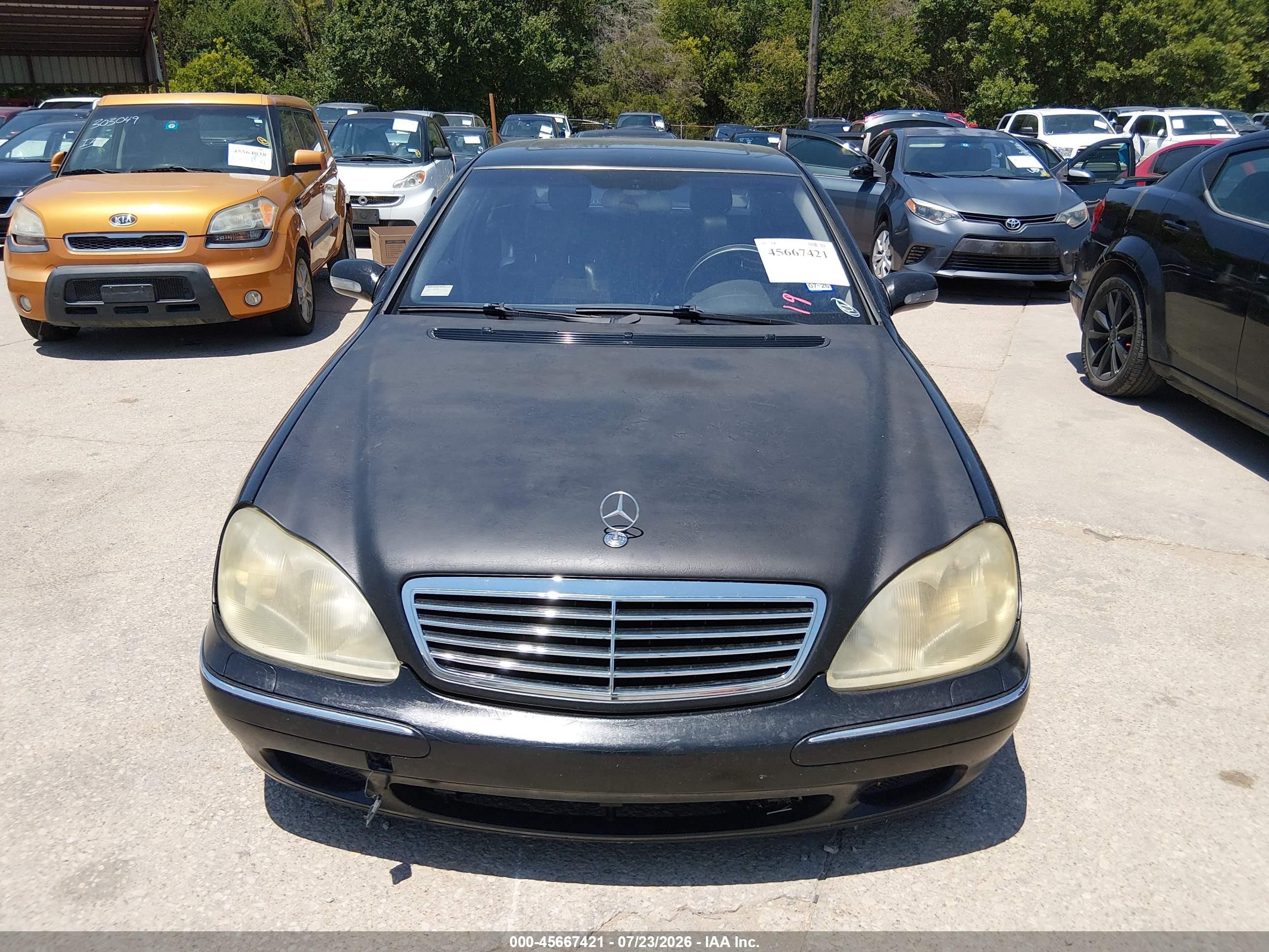 2001 Mercedes-benz S 430   Black vin: WDBNG70J31A155168