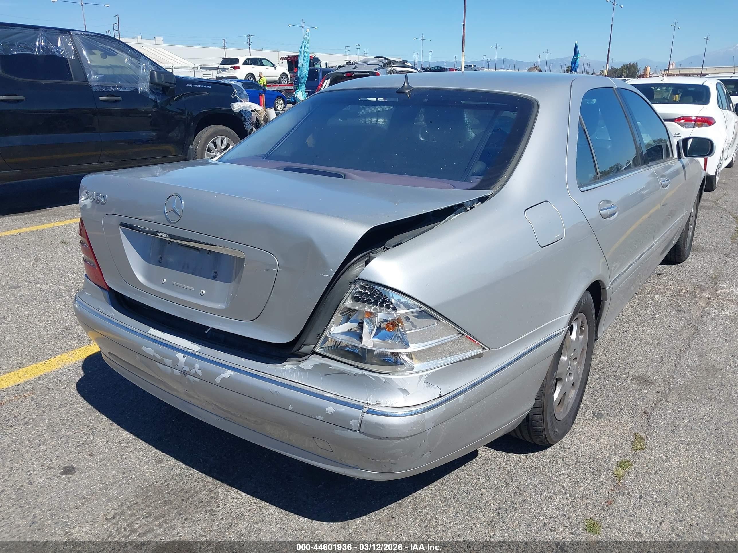 2001 Mercedes-benz S 430   Серебряный vin: WDBNG70J31A160273