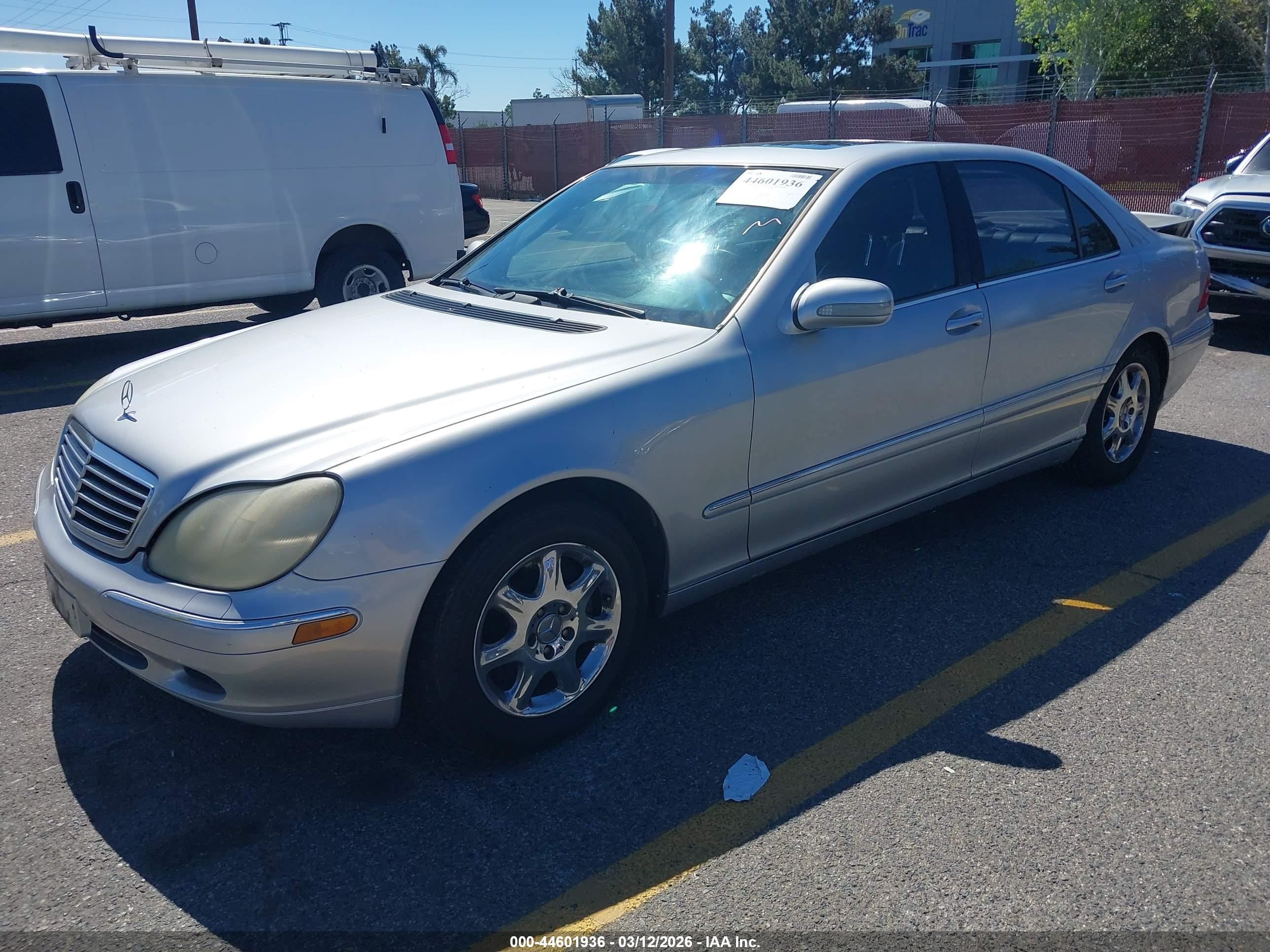 2001 Mercedes-benz S 430   Серебряный vin: WDBNG70J31A160273