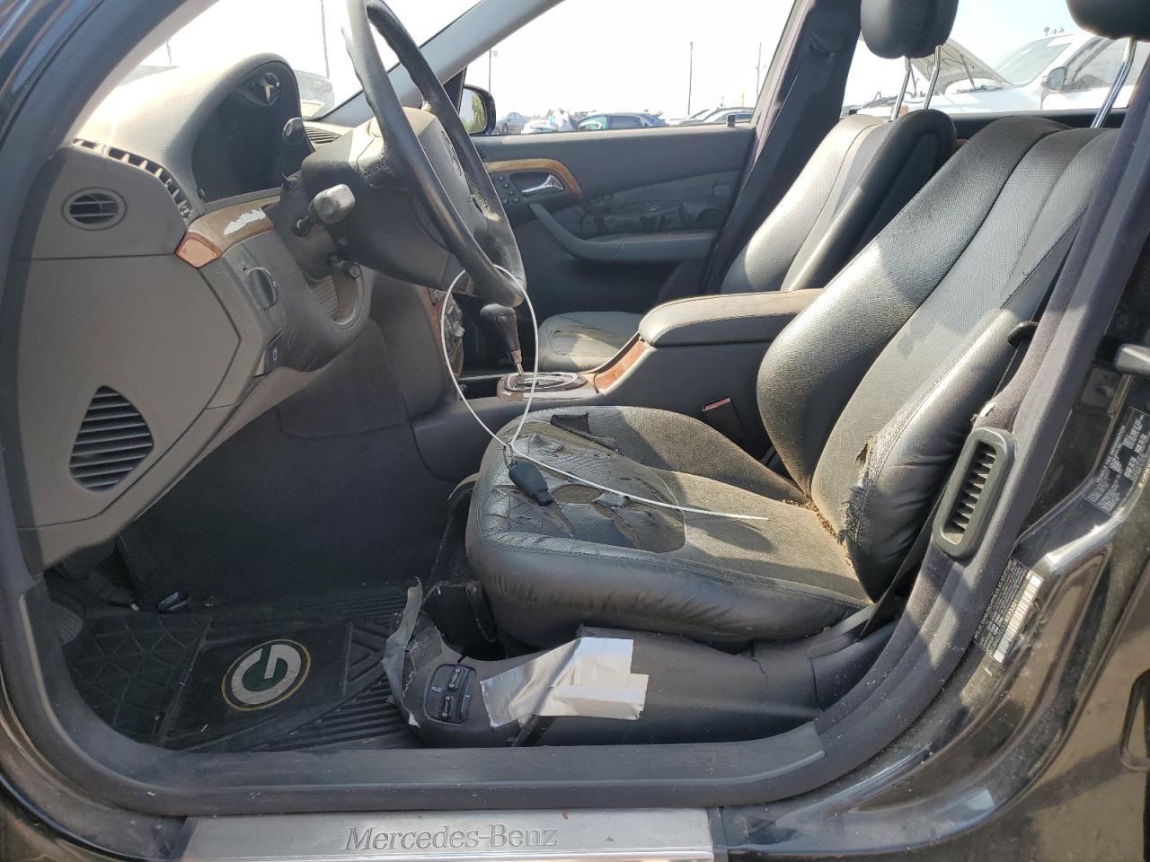 2001 Mercedes-benz S 430 Черный vin: WDBNG70J31A173301
