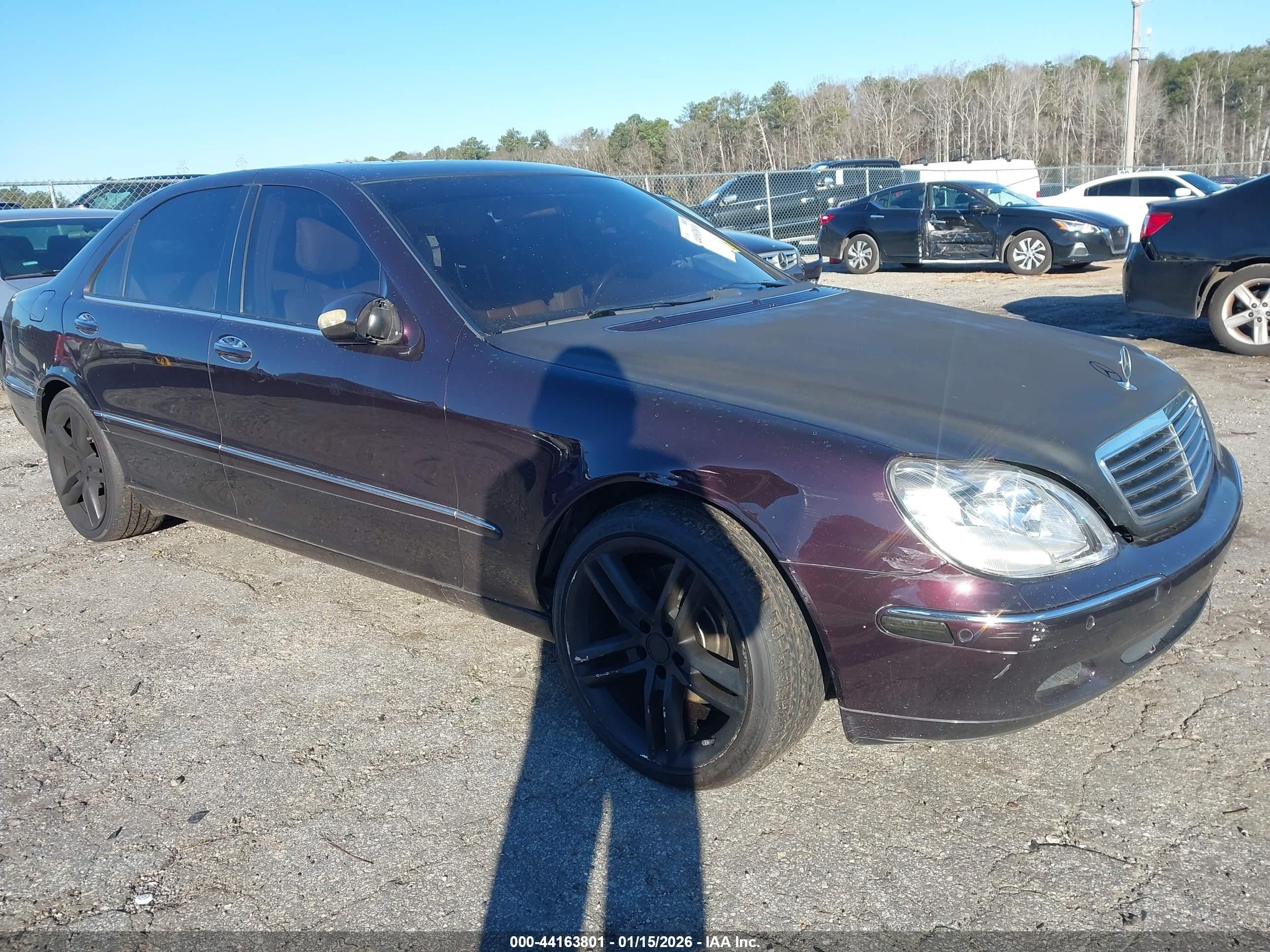 2000 Mercedes-benz S 430   Purple vin: WDBNG70J3YA037518
