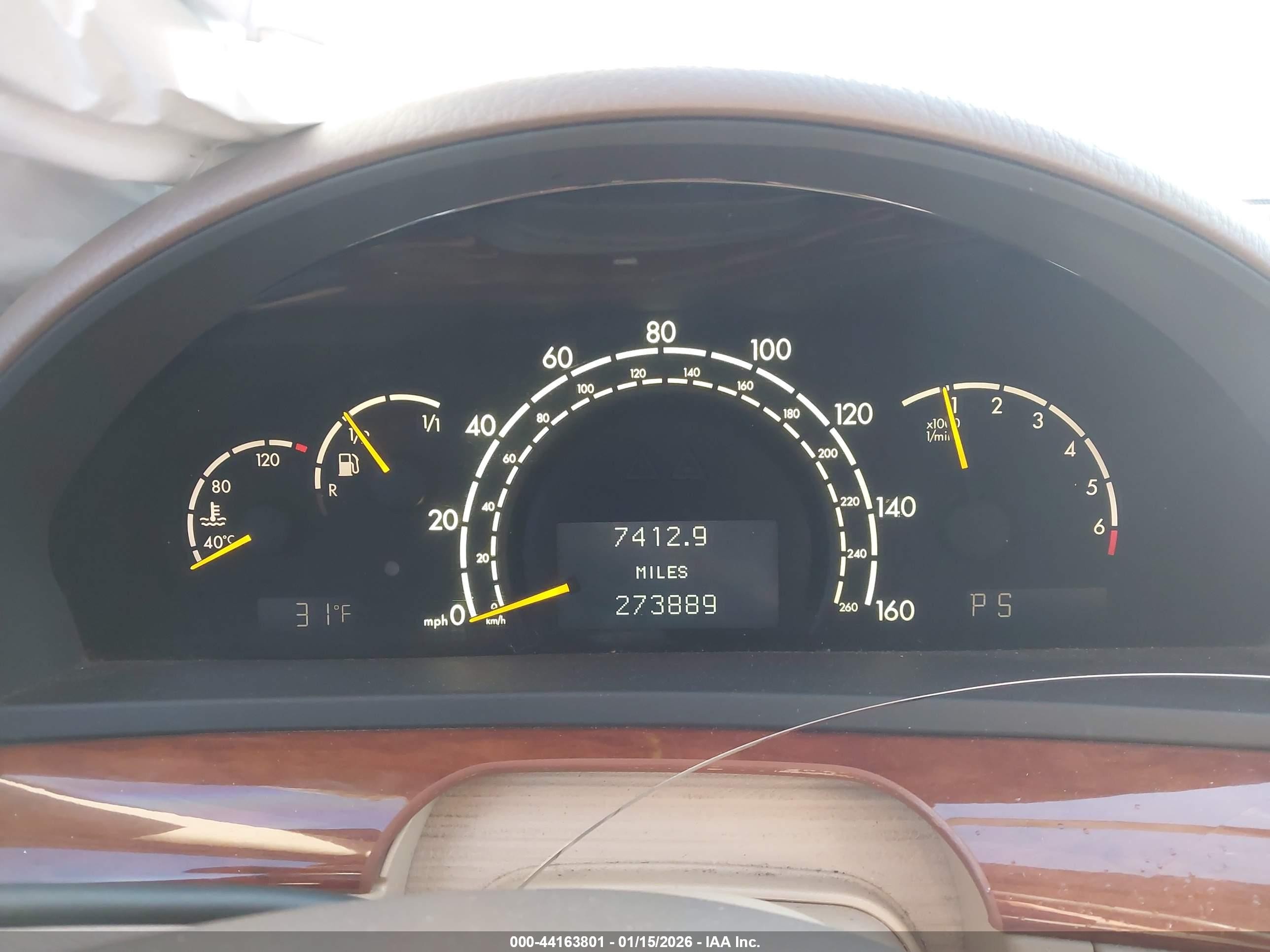 2000 Mercedes-benz S 430   Purple vin: WDBNG70J3YA037518