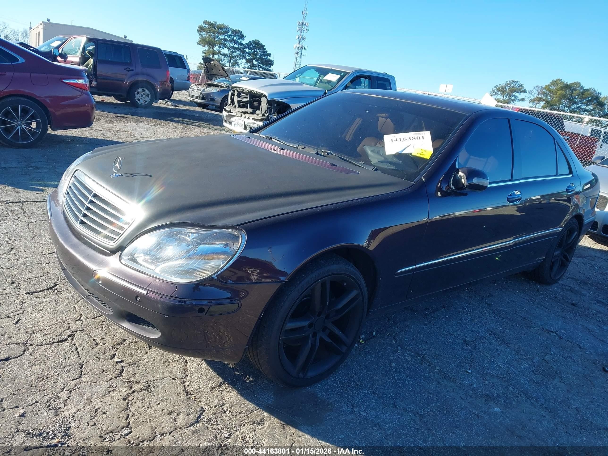 2000 Mercedes-benz S 430   Purple vin: WDBNG70J3YA037518