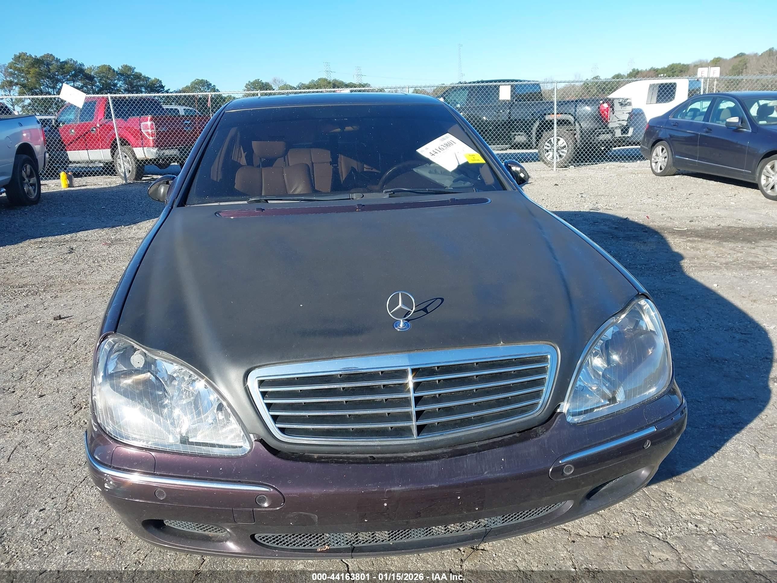 2000 Mercedes-benz S 430   Purple vin: WDBNG70J3YA037518
