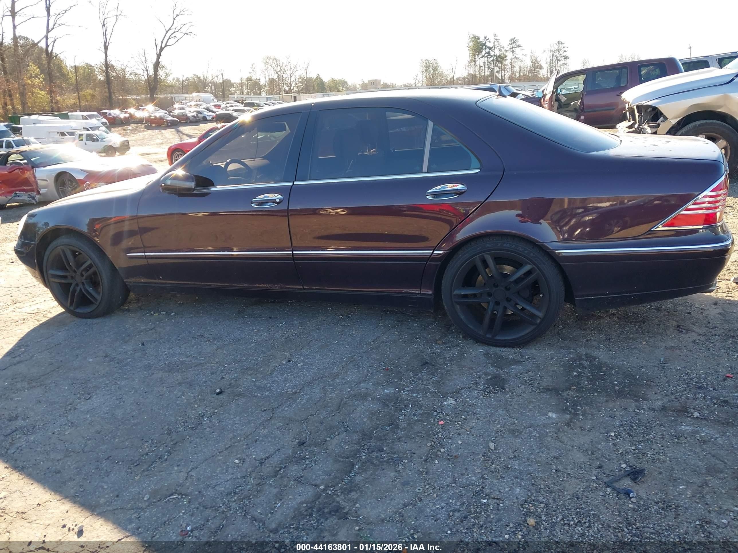 2000 Mercedes-benz S 430   Purple vin: WDBNG70J3YA037518