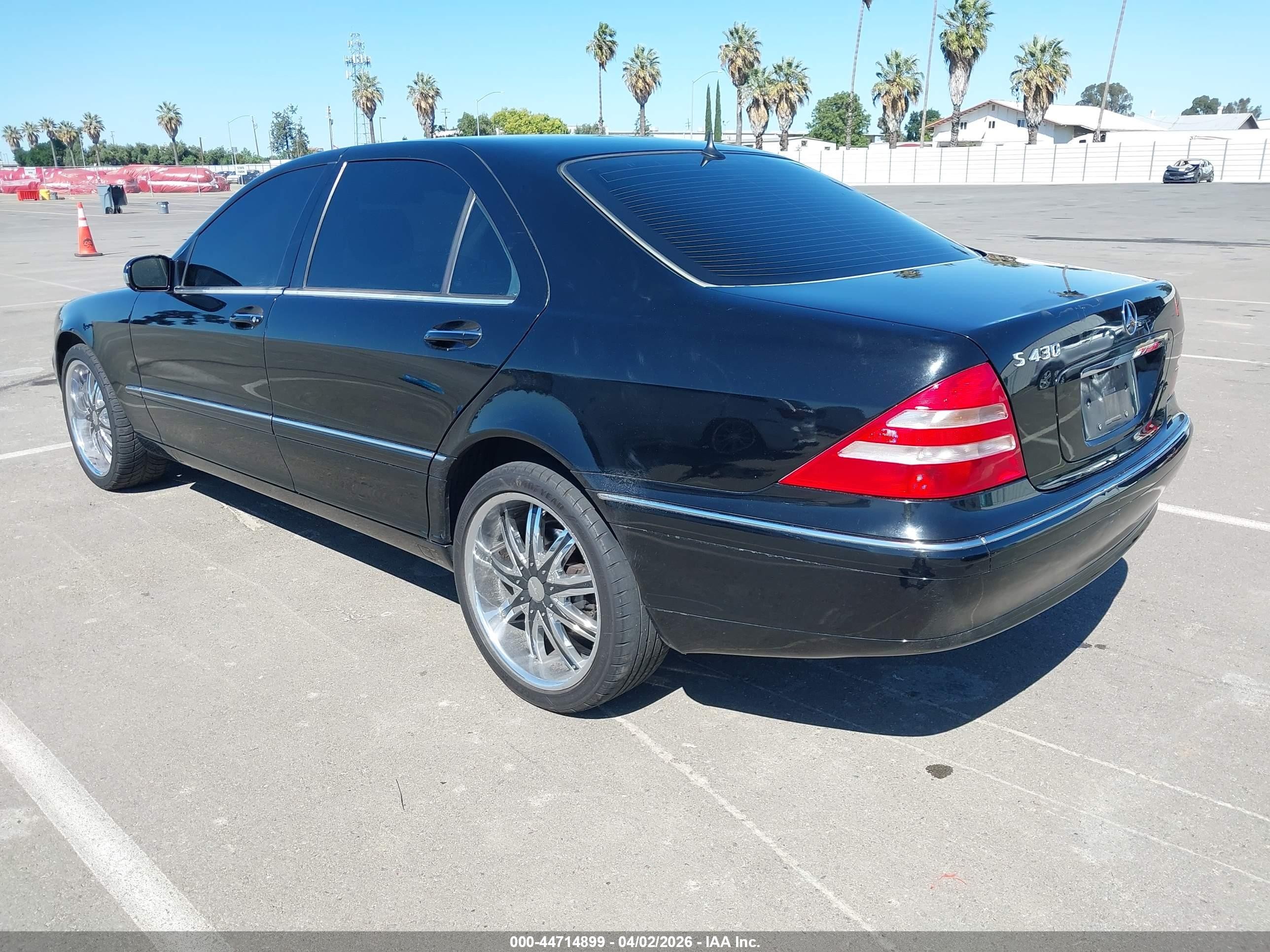 2000 Mercedes-benz S 430   Black vin: WDBNG70J3YA051158