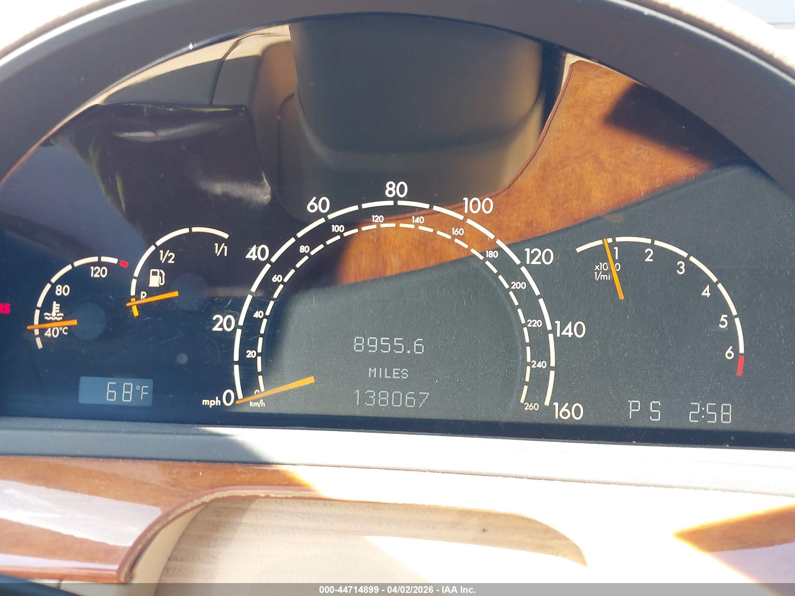 2000 Mercedes-benz S 430   Black vin: WDBNG70J3YA051158