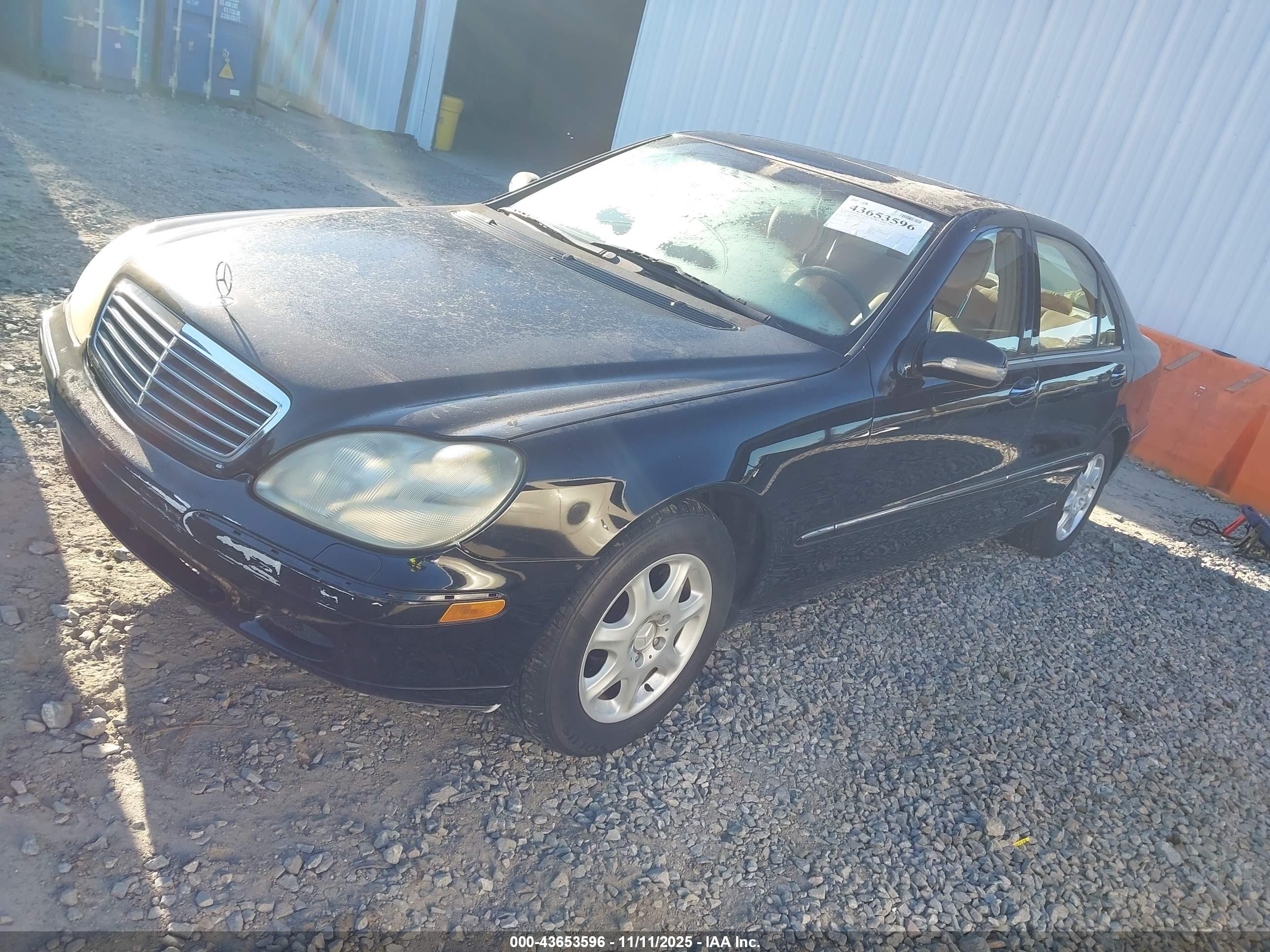 2000 Mercedes-benz S 430   Черный vin: WDBNG70J3YA094950