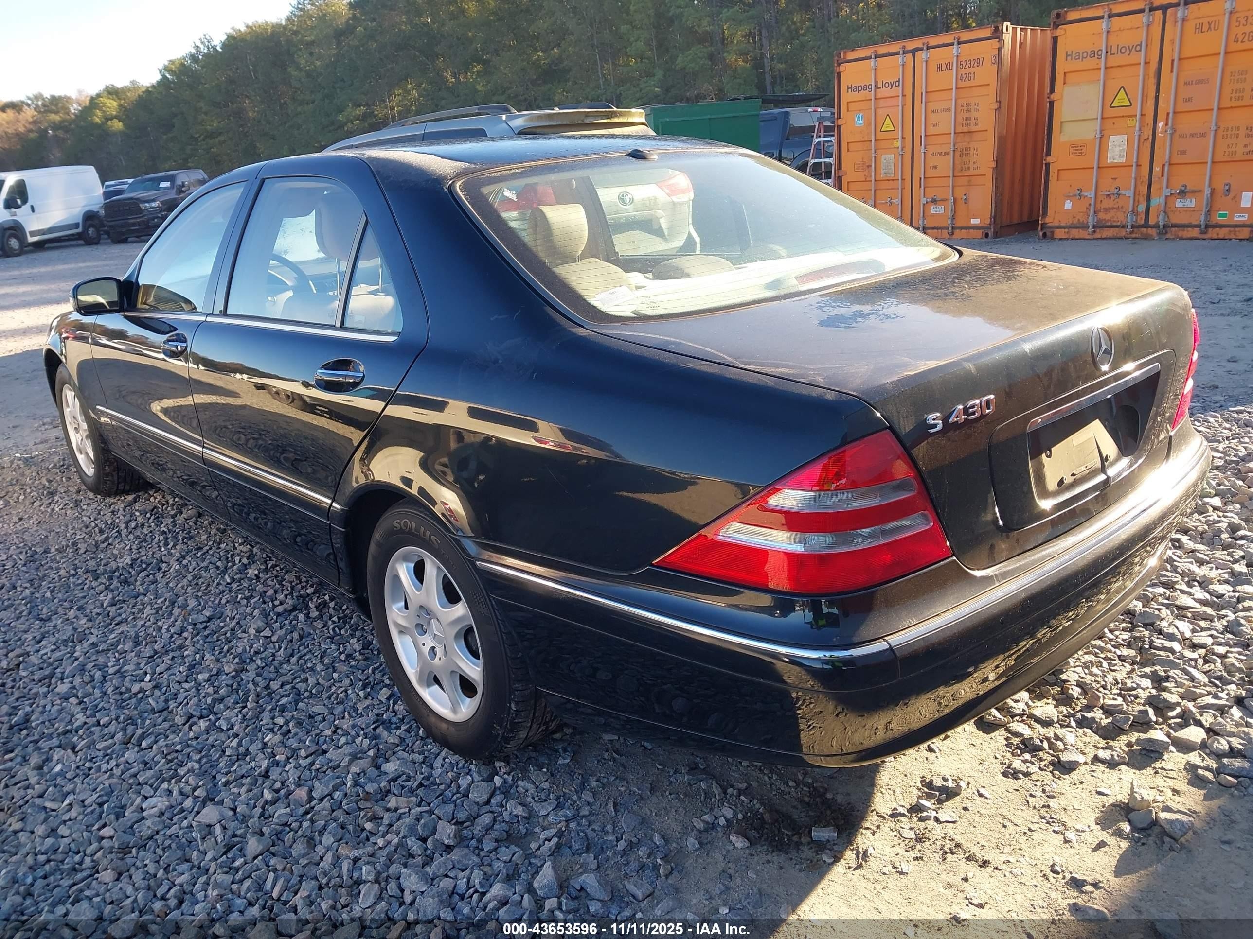 2000 Mercedes-benz S 430   Черный vin: WDBNG70J3YA094950
