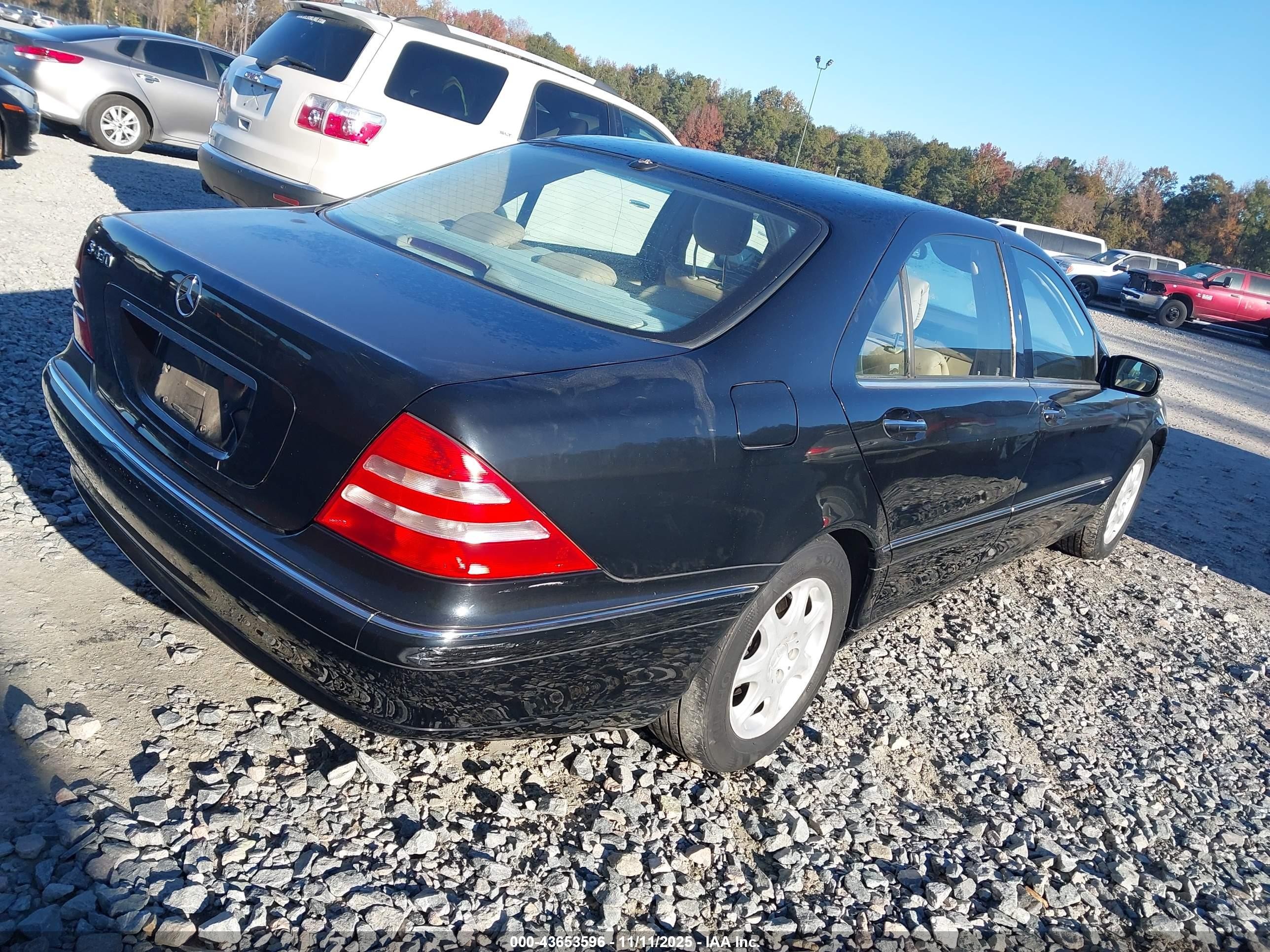 2000 Mercedes-benz S 430   Черный vin: WDBNG70J3YA094950