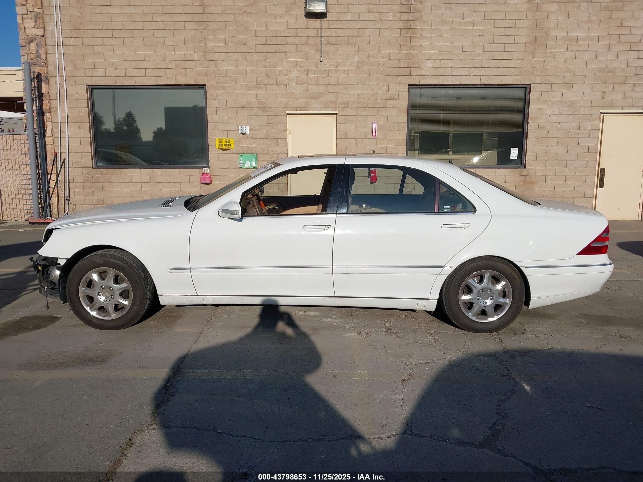 2001 Mercedes-benz S 430   Белый vin: WDBNG70J41A177633