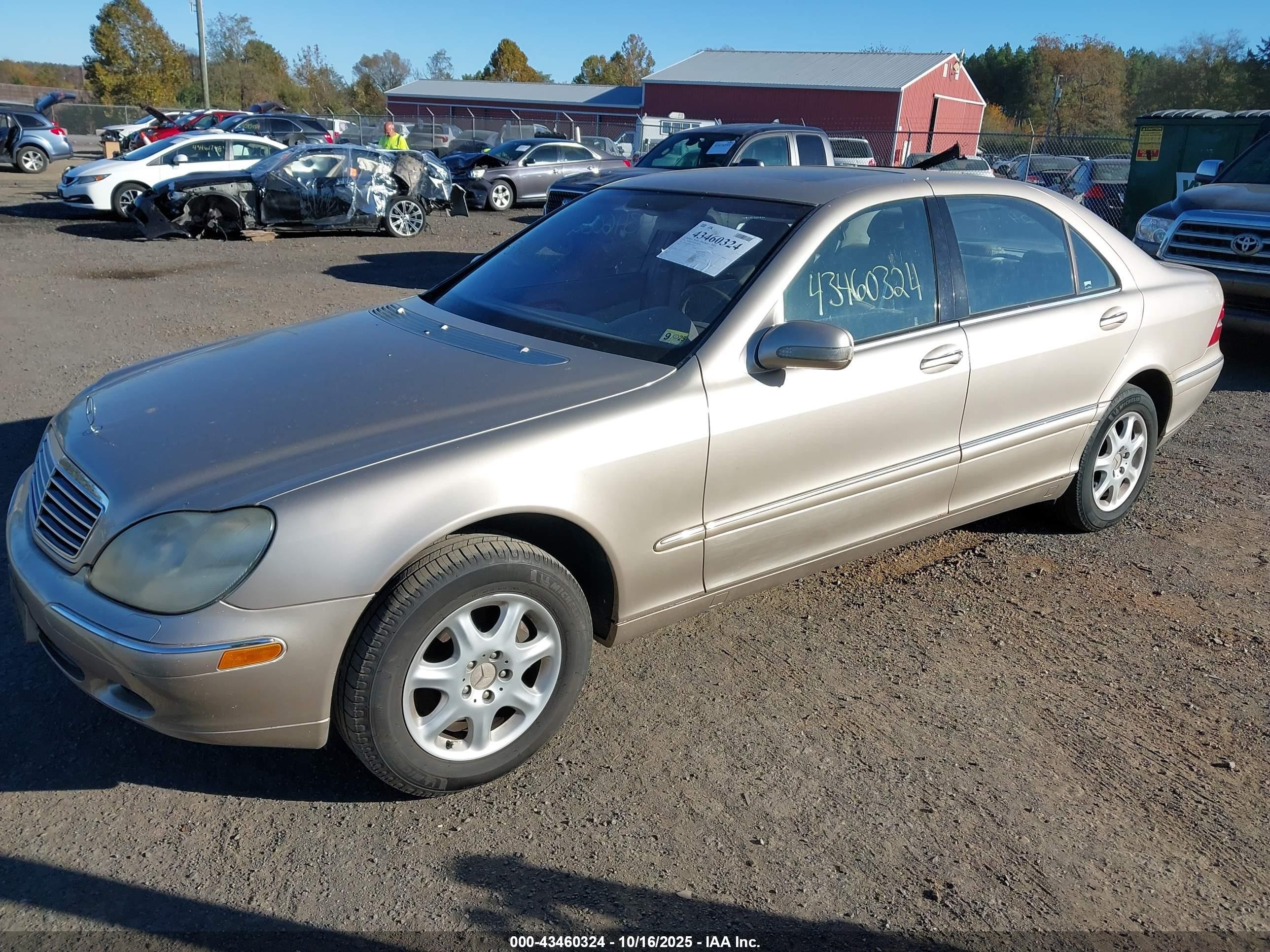 2001 Mercedes-benz S 430   Gold vin: WDBNG70J41A210047