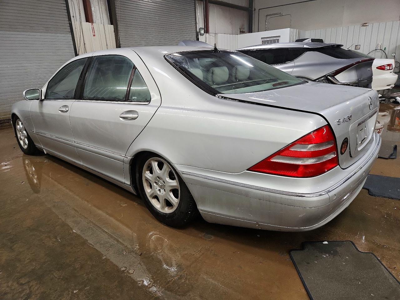 2002 Mercedes-benz S 430 Silver vin: WDBNG70J42A294792