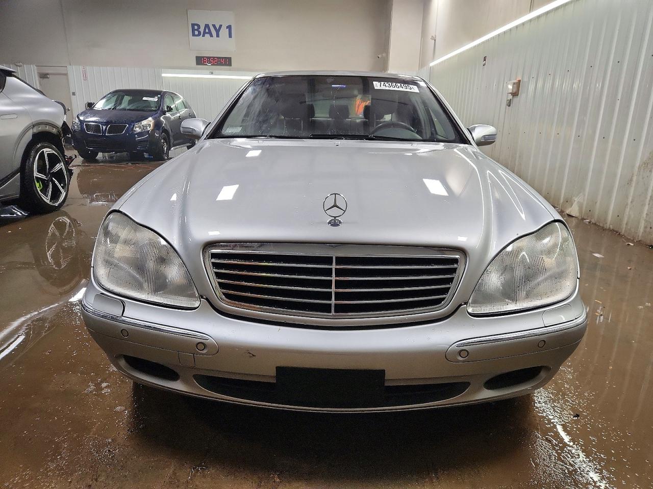 2002 Mercedes-benz S 430 Silver vin: WDBNG70J42A294792