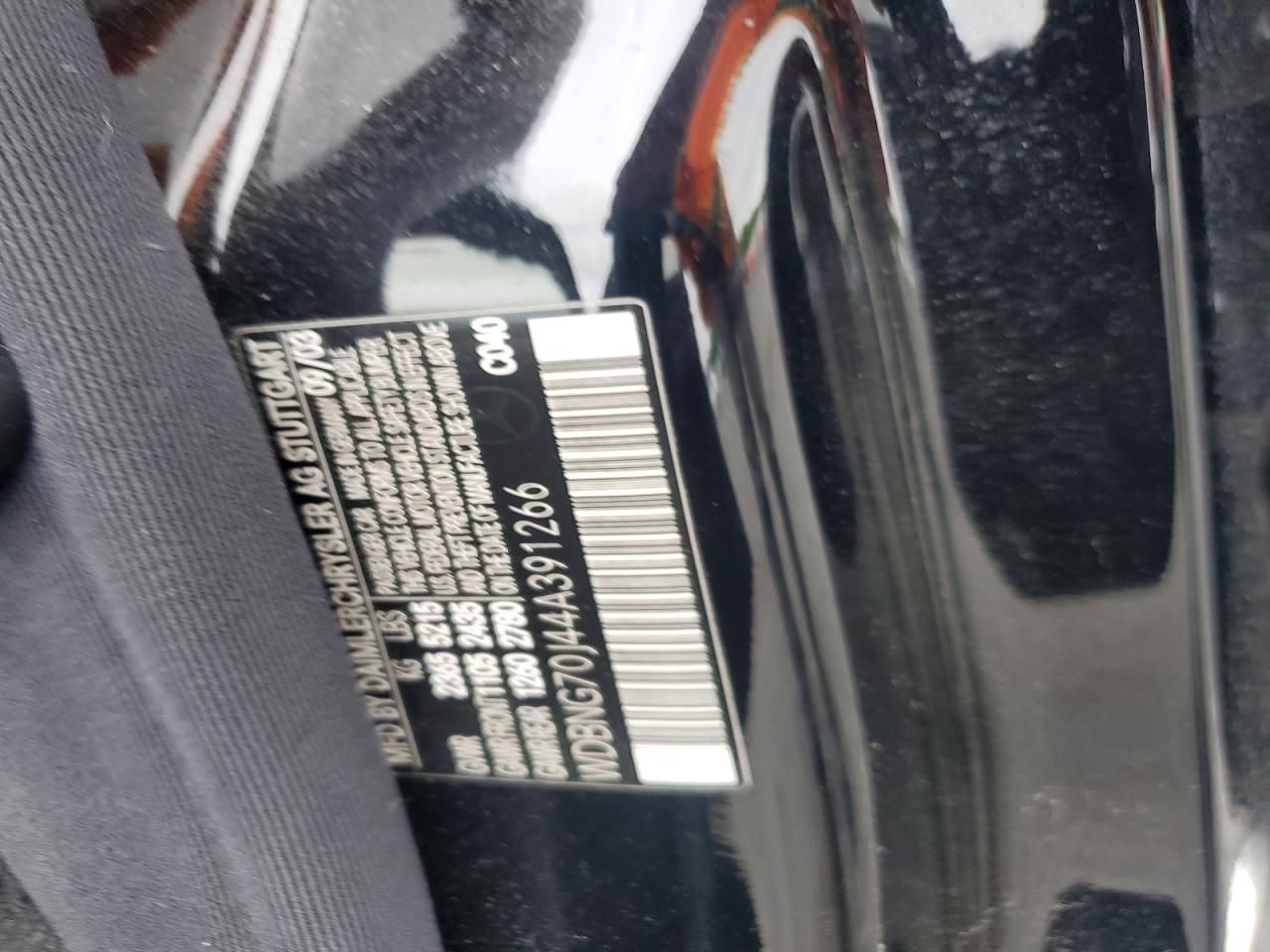 2004 Mercedes-benz S 430 Черный vin: WDBNG70J44A391266