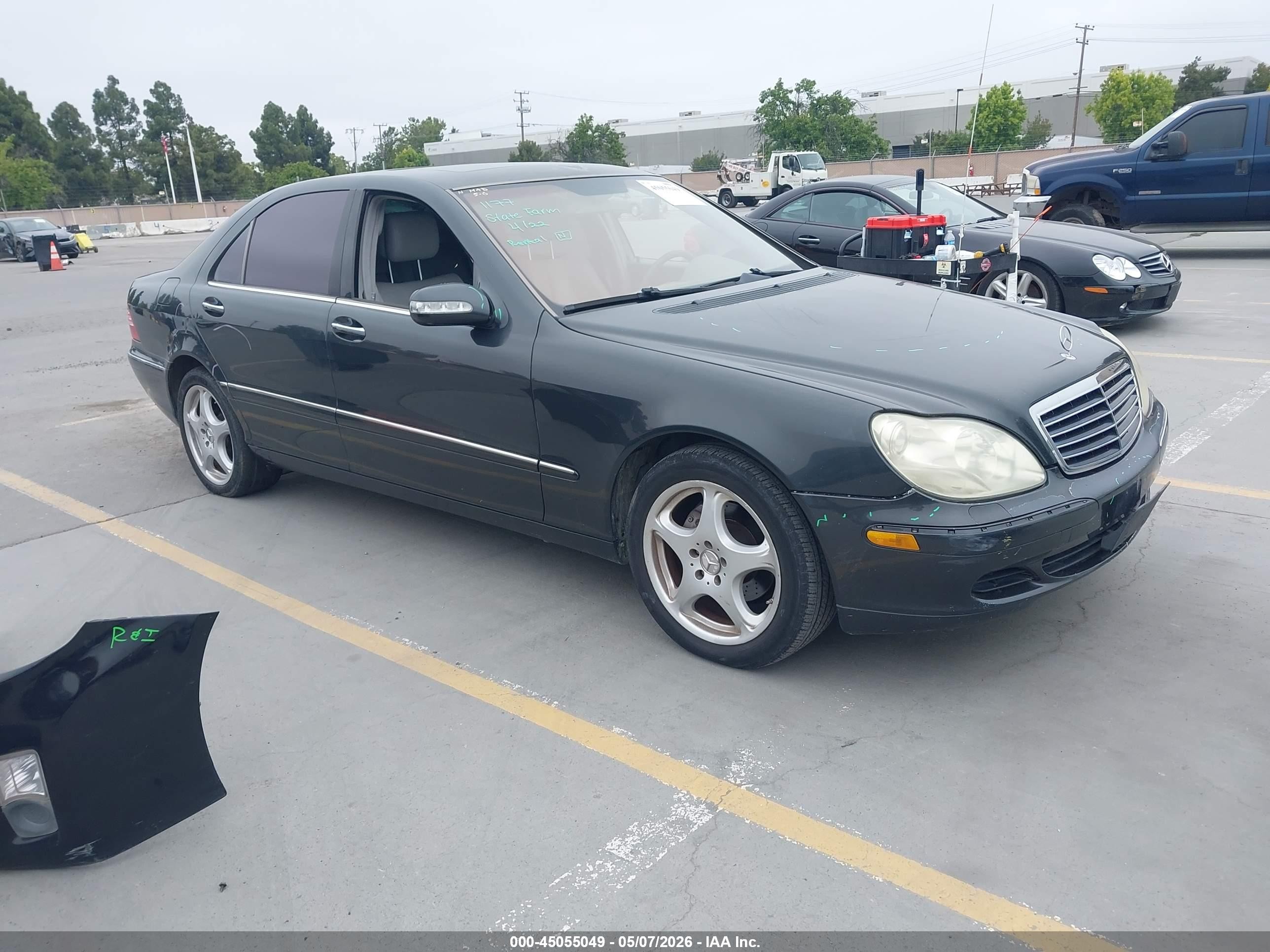 2004 Mercedes-benz S 430   Black vin: WDBNG70J44A408325
