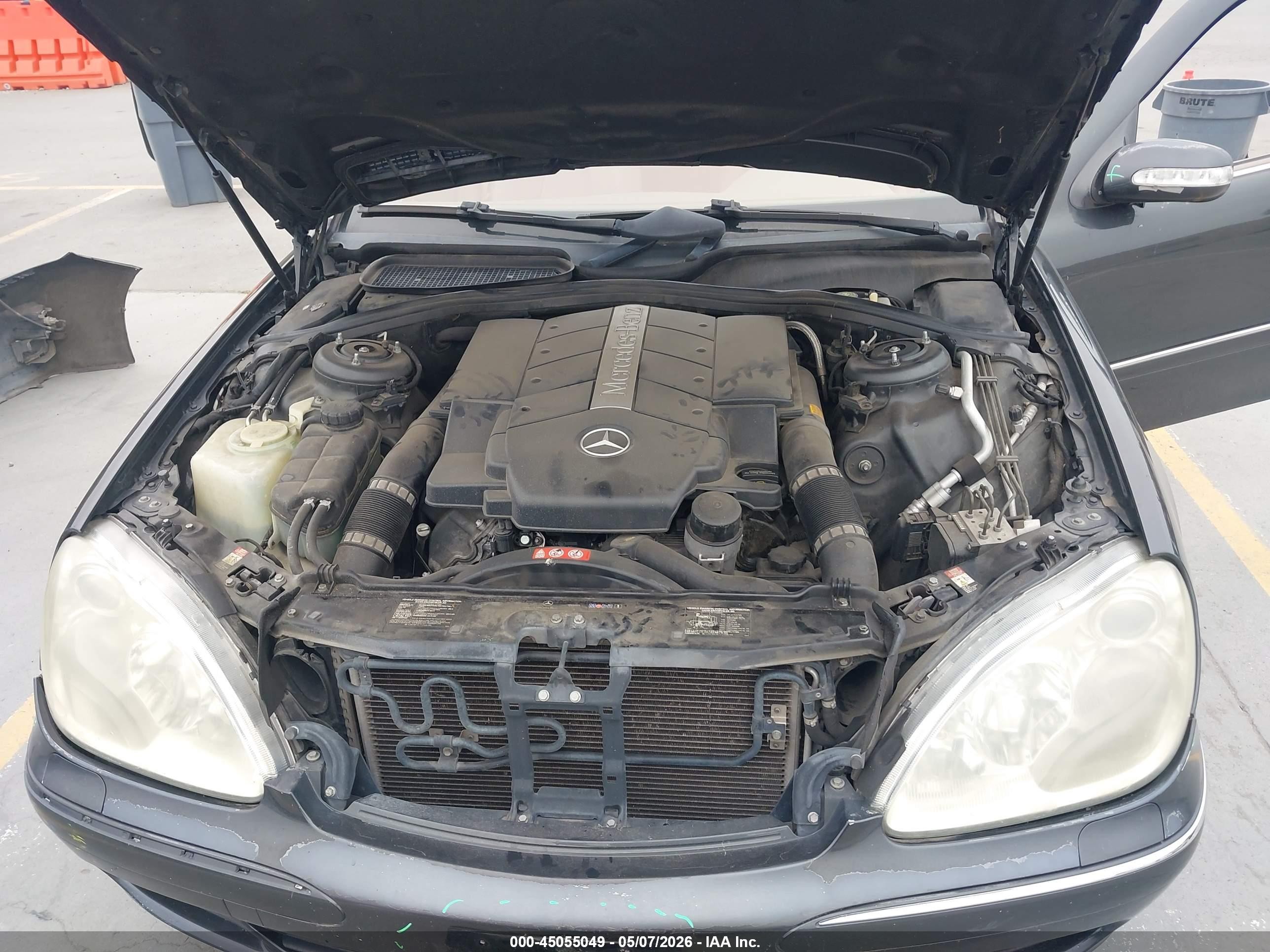 2004 Mercedes-benz S 430   Black vin: WDBNG70J44A408325