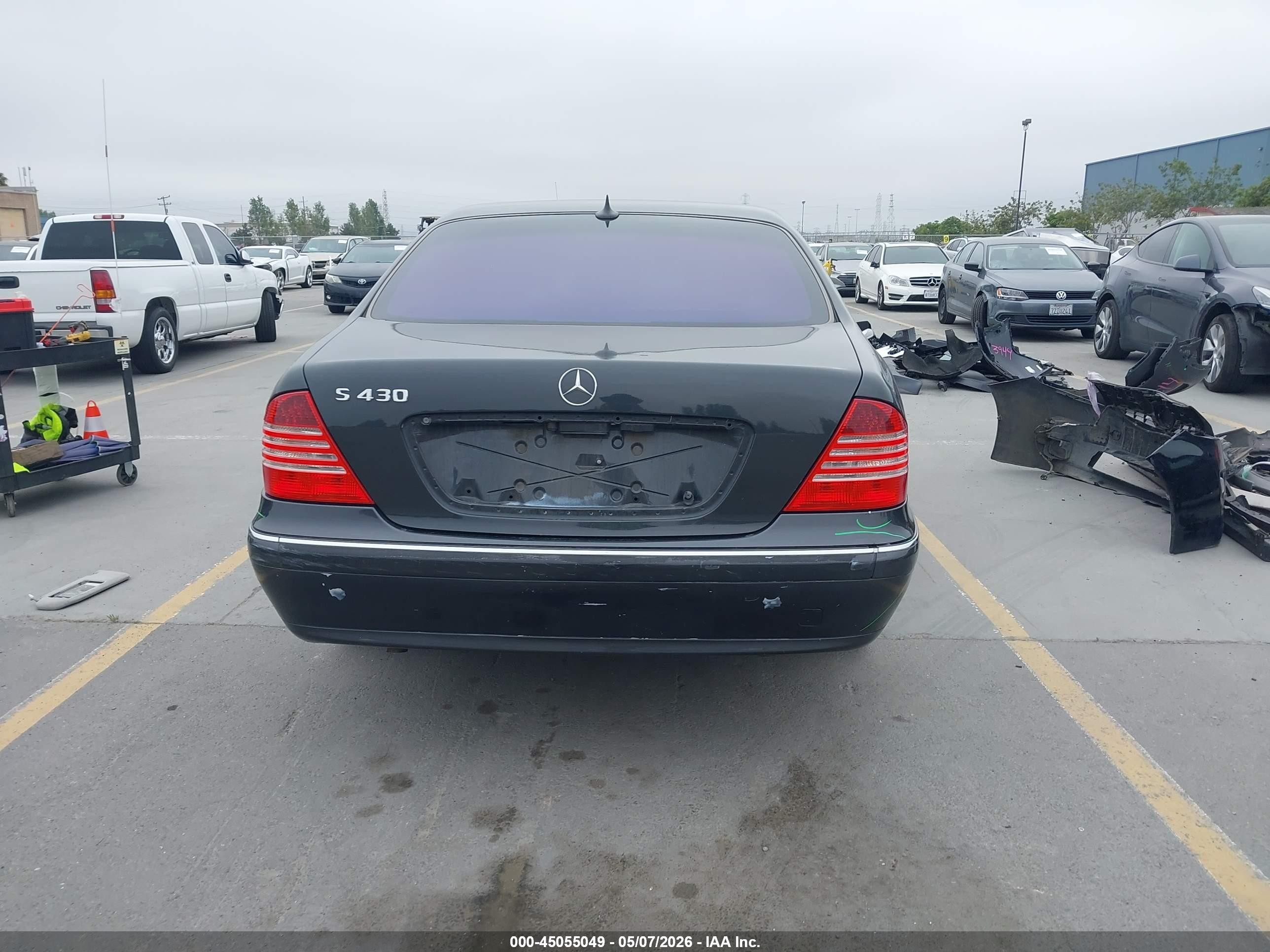 2004 Mercedes-benz S 430   Black vin: WDBNG70J44A408325