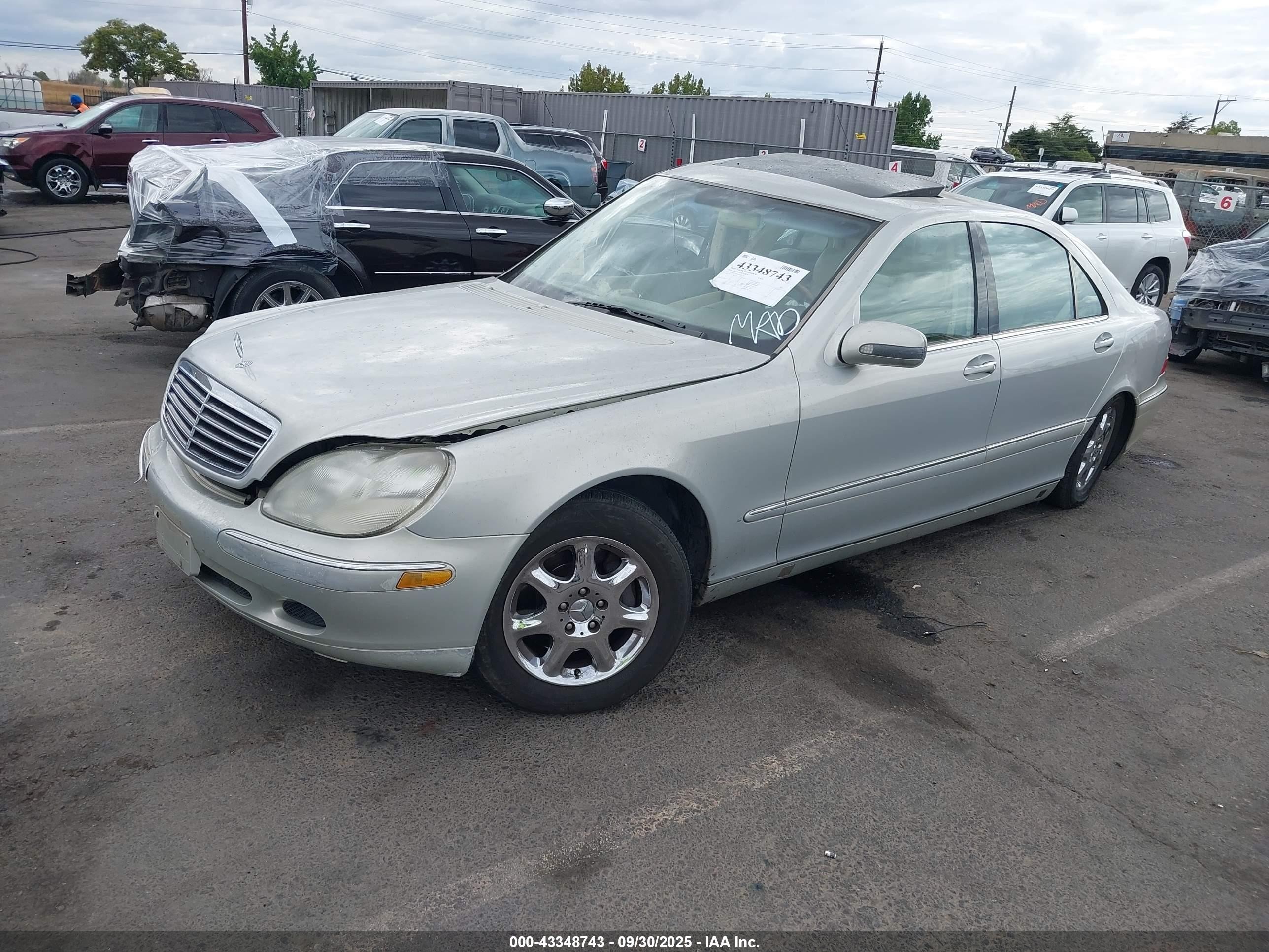 2000 Mercedes-benz S 430   Gray vin: WDBNG70J4YA095170